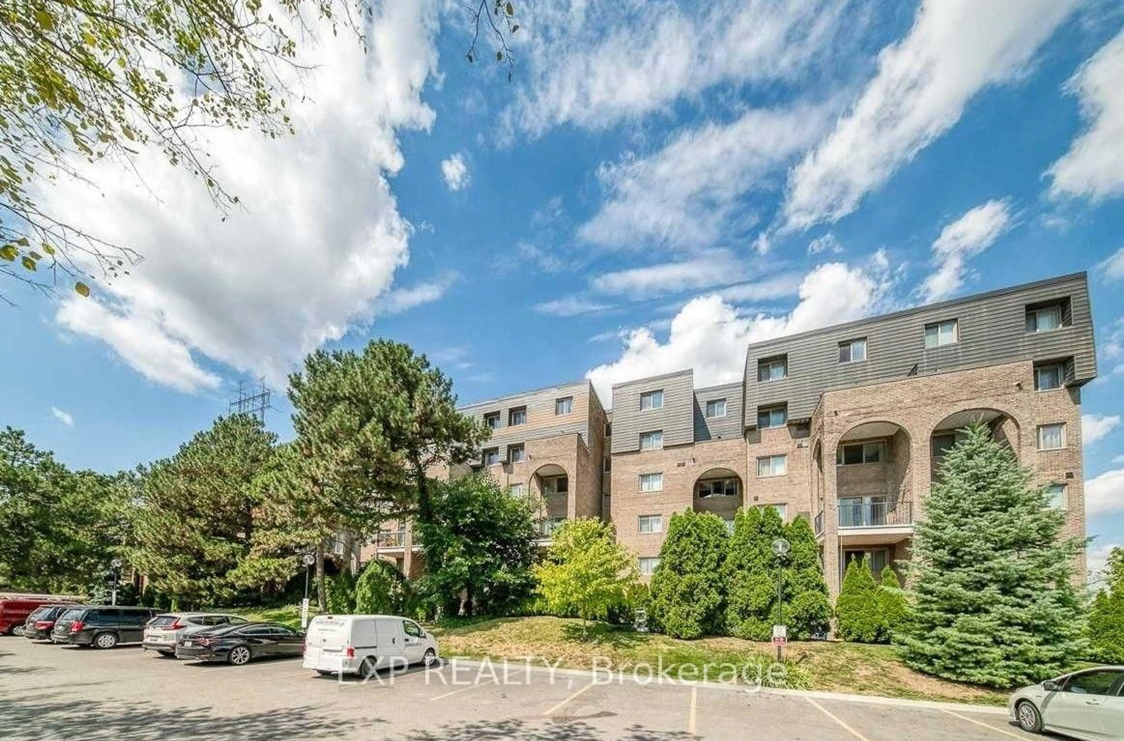 A pic from outside/outdoor area/front of a property/back of a property/a pic from drone, unknown for 4001 Don Mills Rd #220, Toronto Ontario M2H 3J8