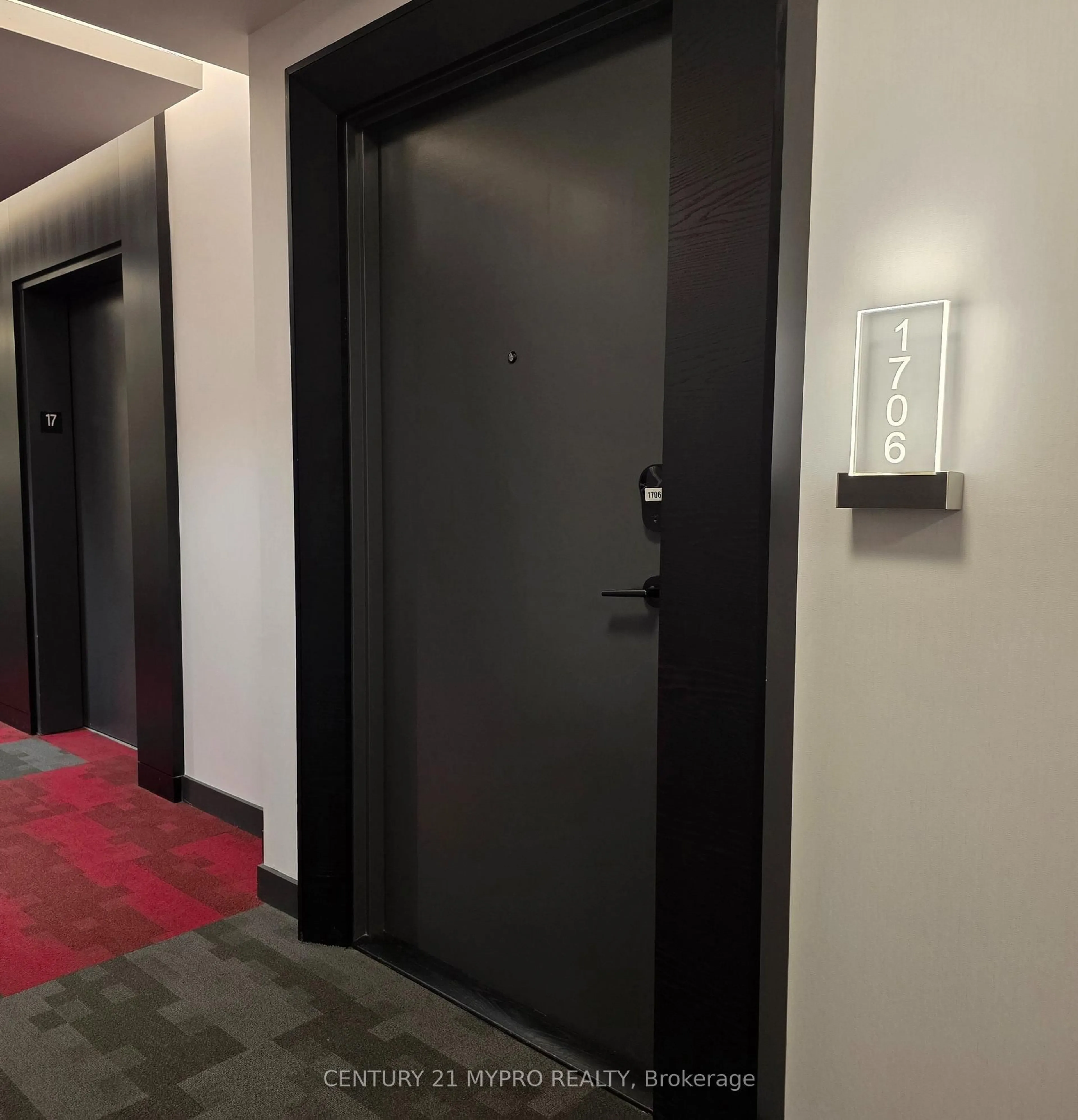 Indoor foyer for 70 Princess St #1706, Toronto Ontario M5A 0X6