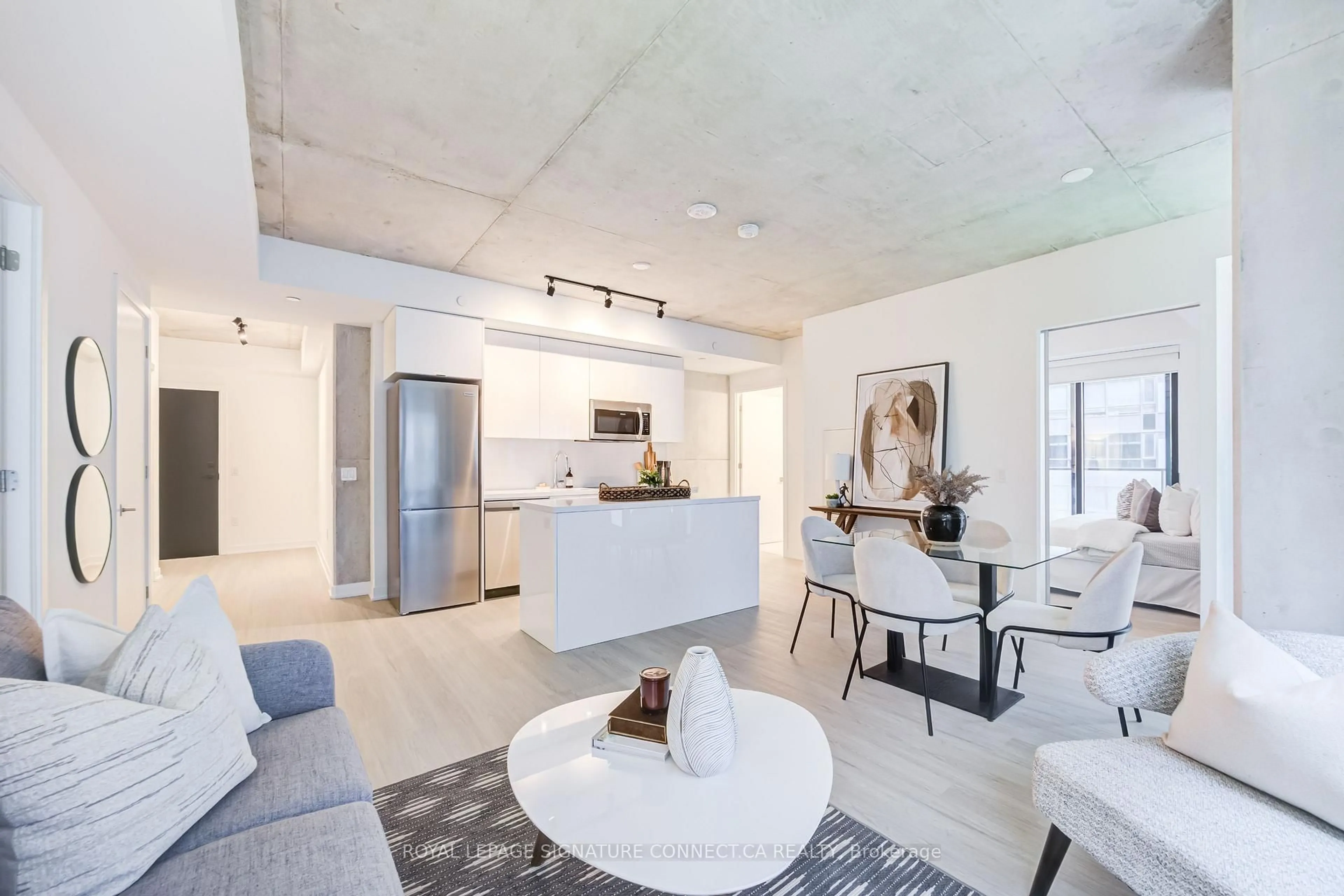 Open concept kitchen, unknown for 284 King St #507, Toronto Ontario M5A 0K3