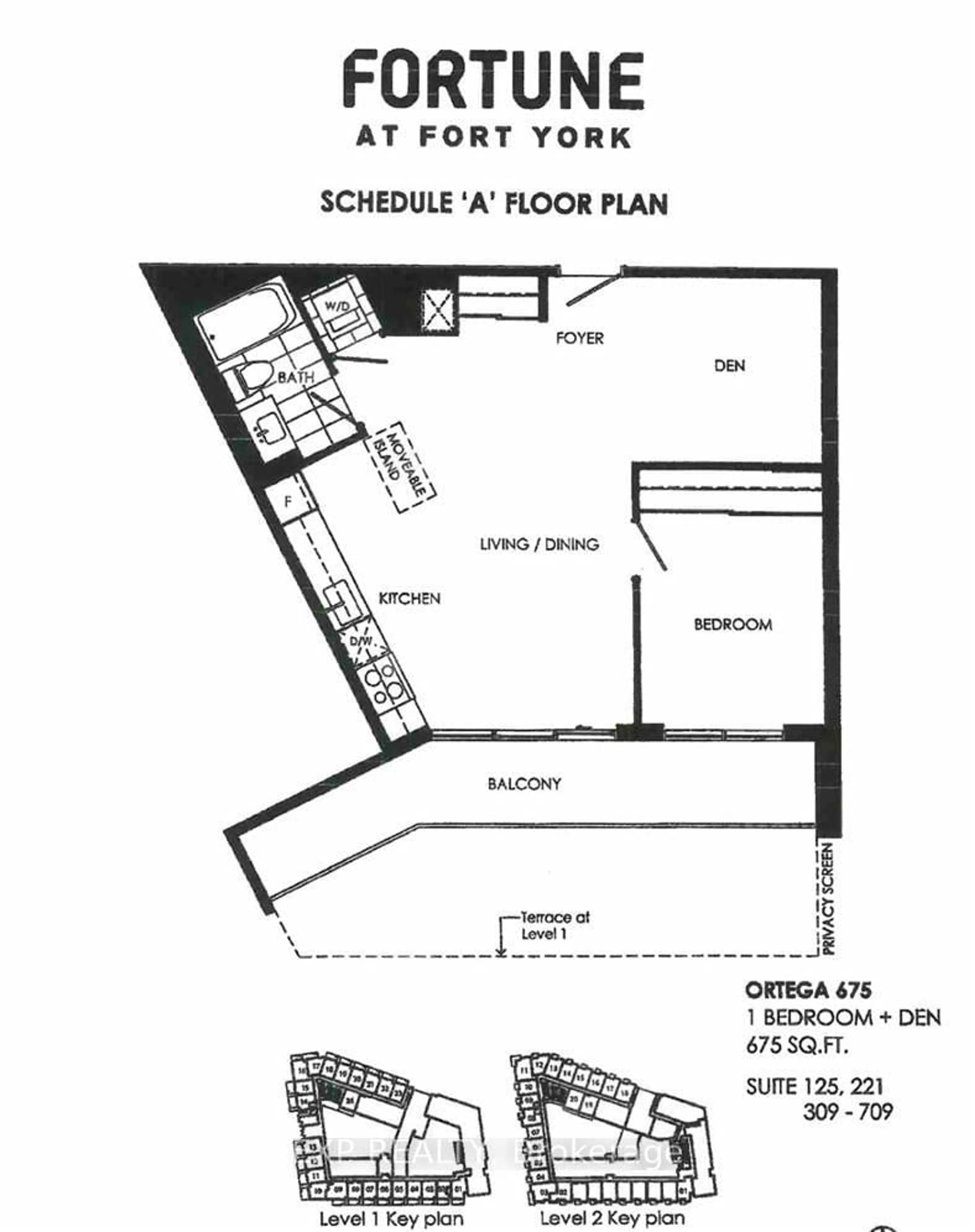 Floor plan for 38 Iannuzzi St #509, Toronto Ontario M5V 0S2