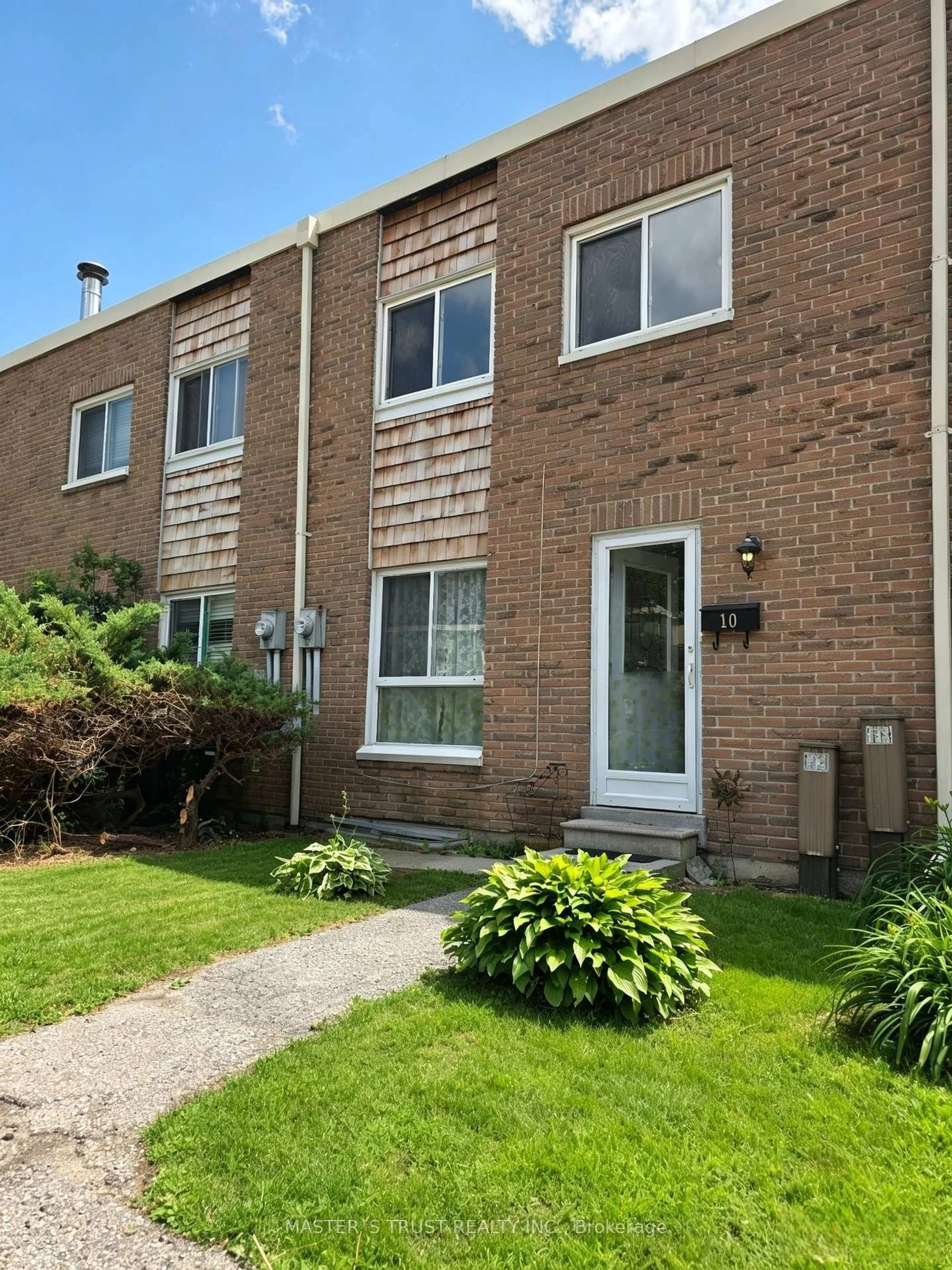 Home with brick exterior material, street for 10 Elsa Vine Way, Toronto Ontario M2J 4H9