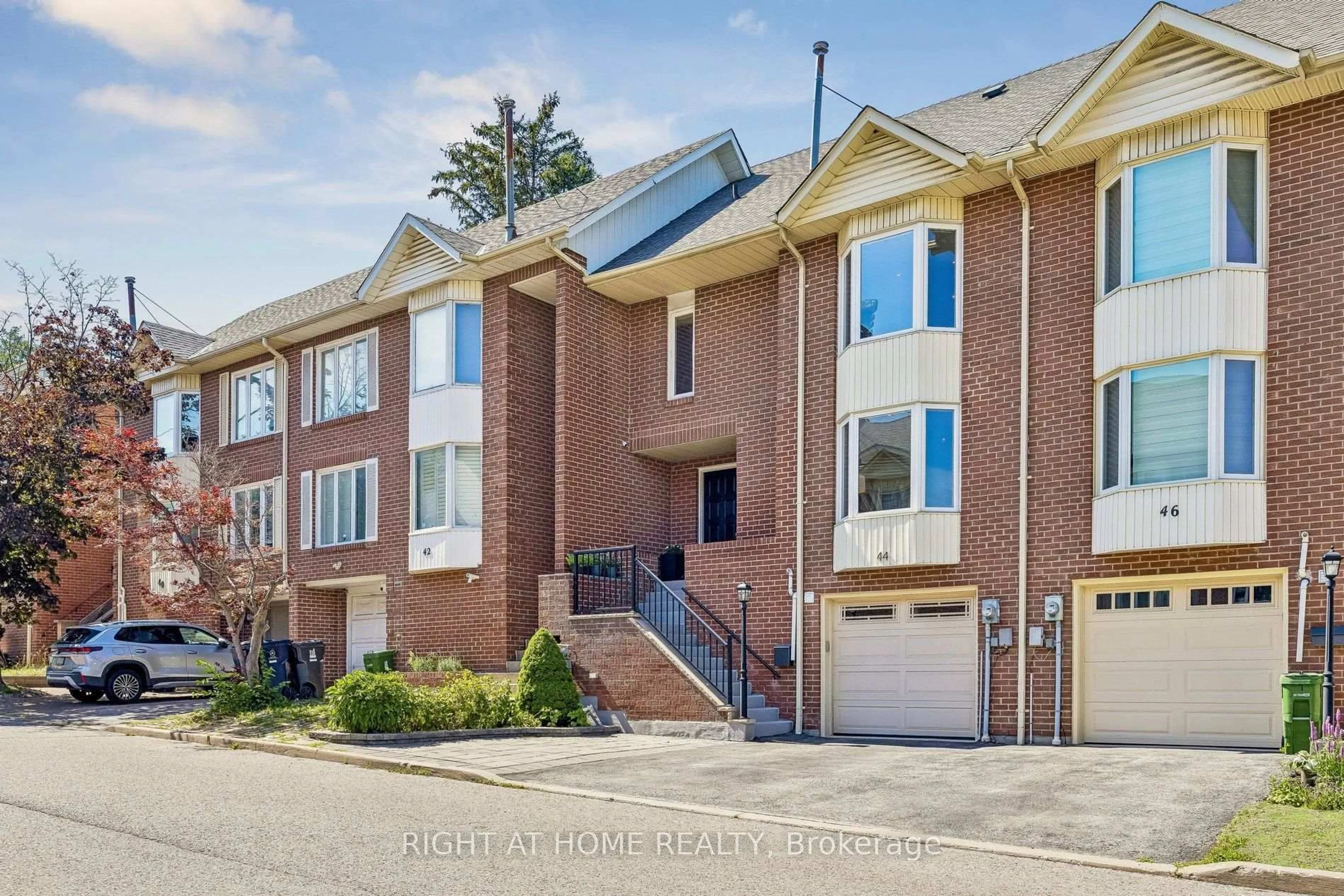 Home with brick exterior material, street for 44 Protea Gdns, Toronto Ontario M2K 2W6