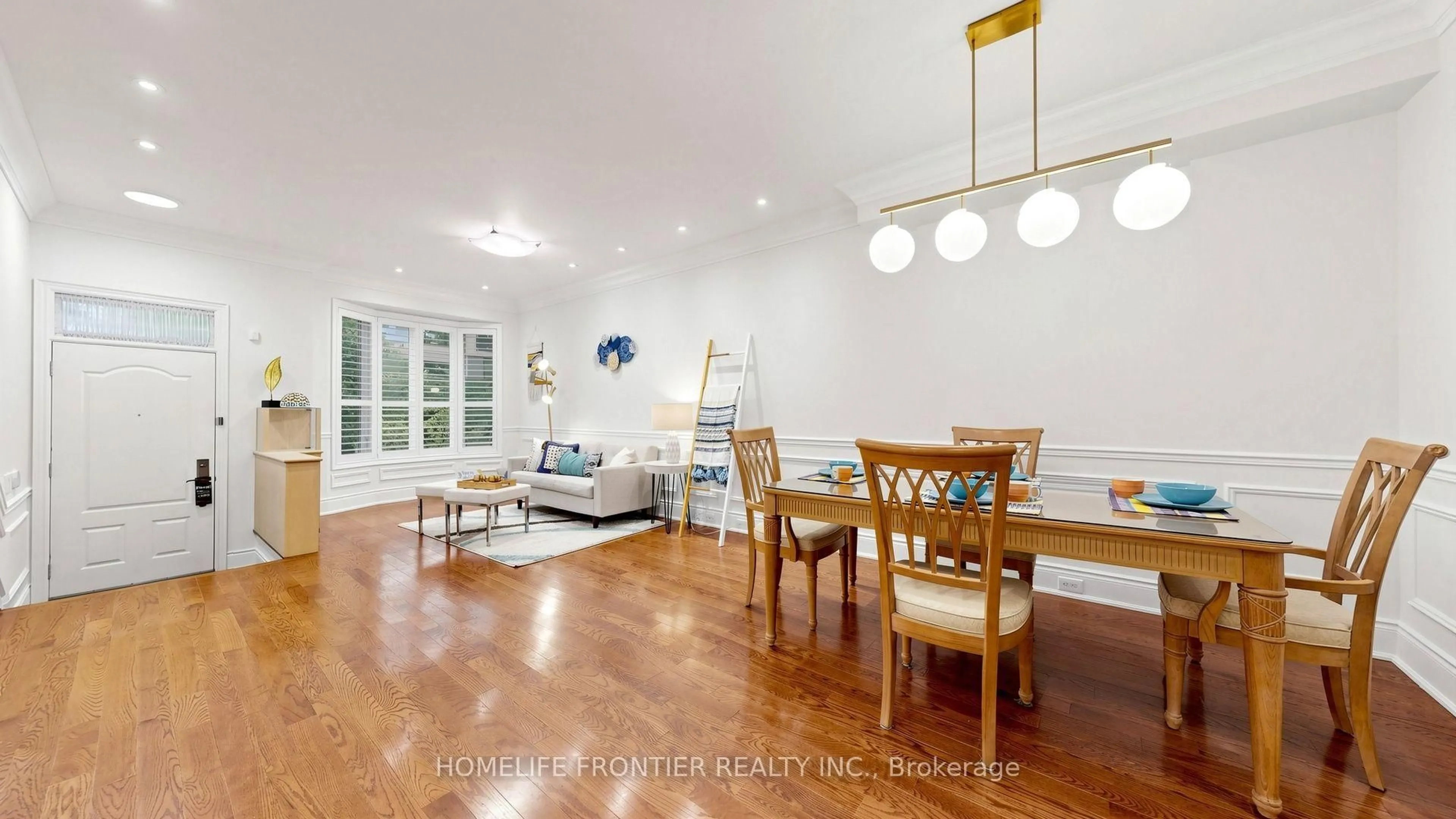Dining room, wood/laminate floor for 30 Clairtrell Rd, Toronto Ontario M2N 5J6