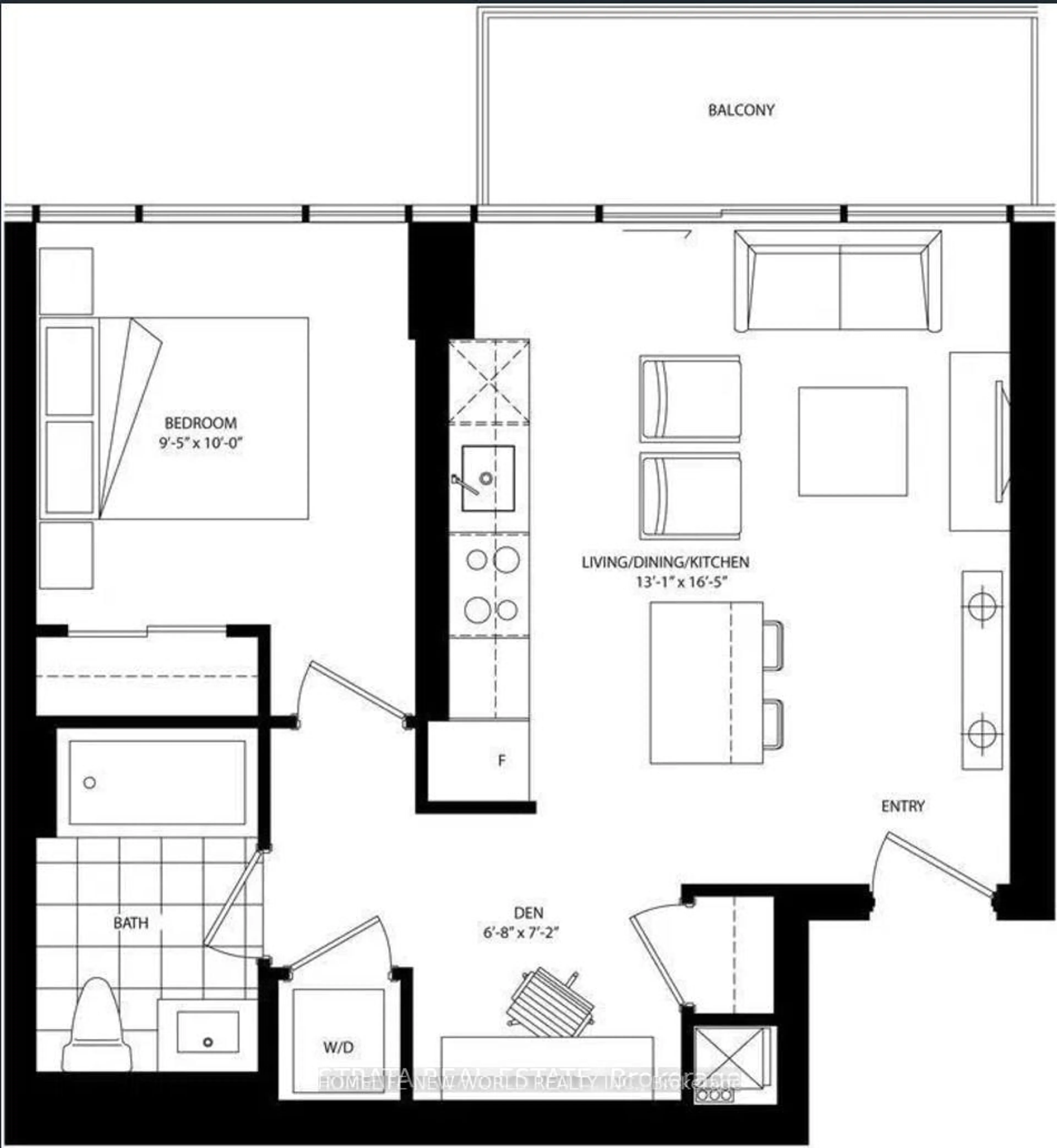 Floor plan for 8 Mercer St #1901, Toronto Ontario M5V 0C4