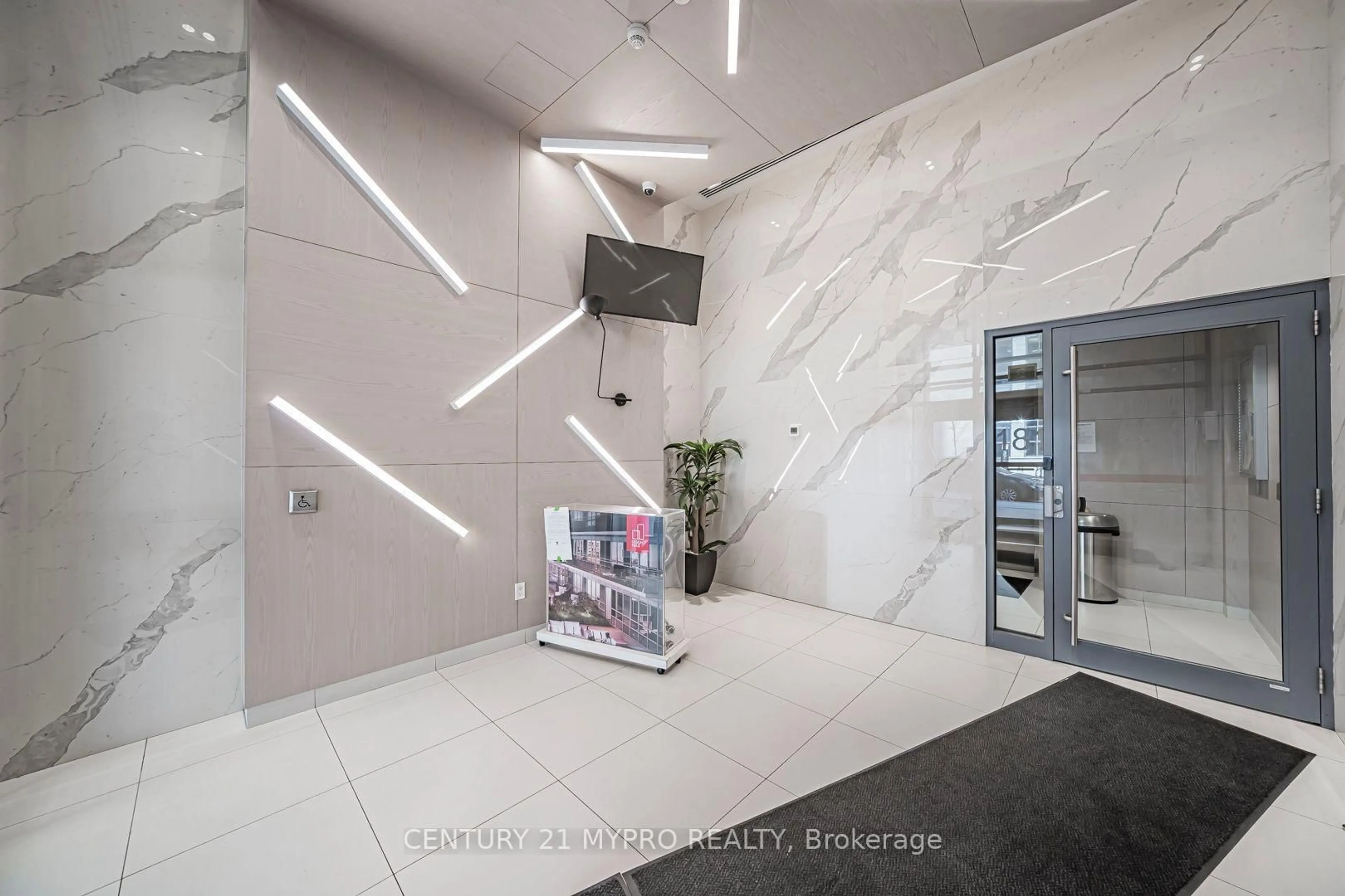 Indoor foyer for 181 Huron St #1604, Toronto Ontario M5T 0C1