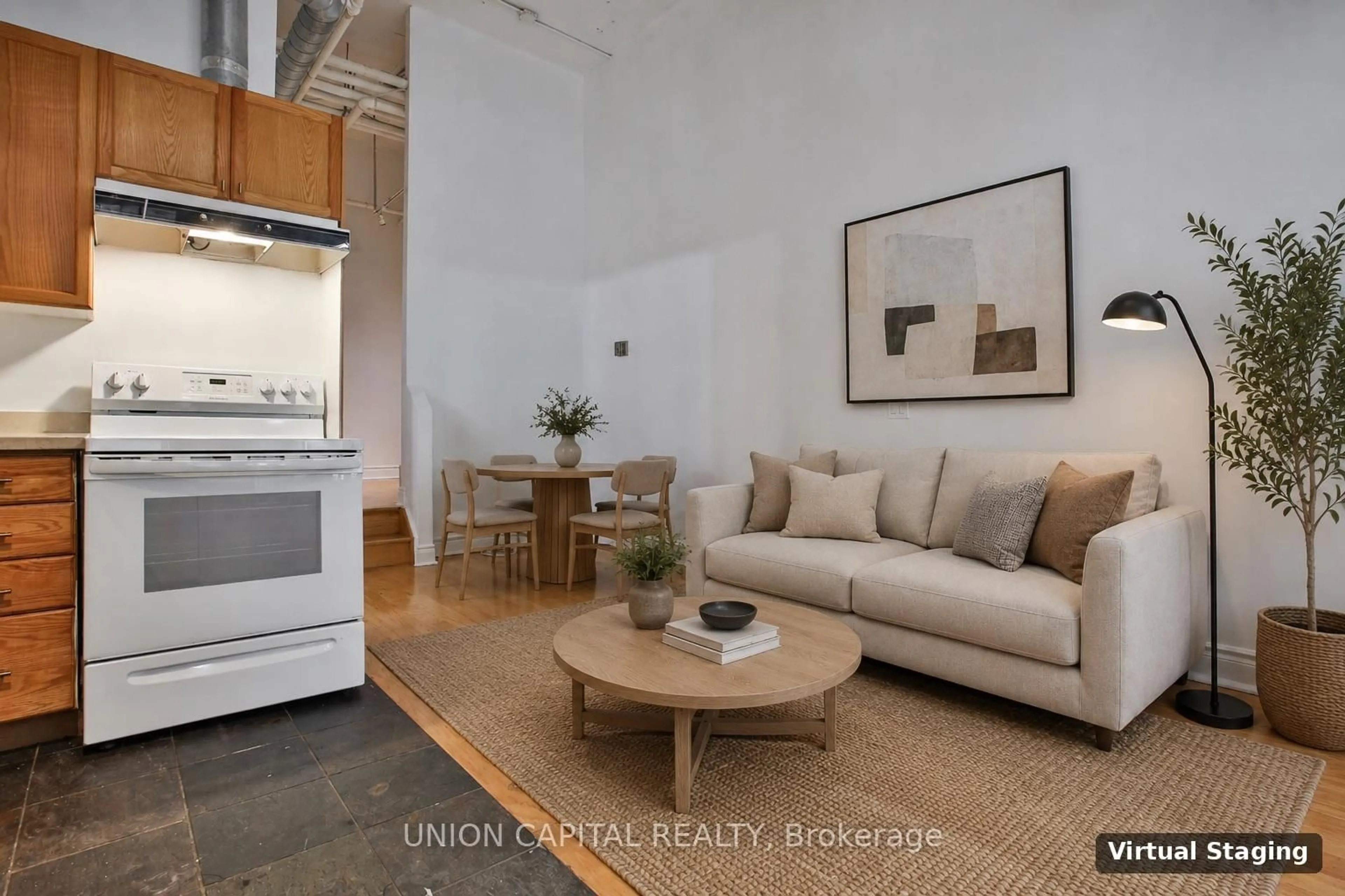 Living room with furniture, unknown for 71 Mccaul St #143, Toronto Ontario M5T 2X1