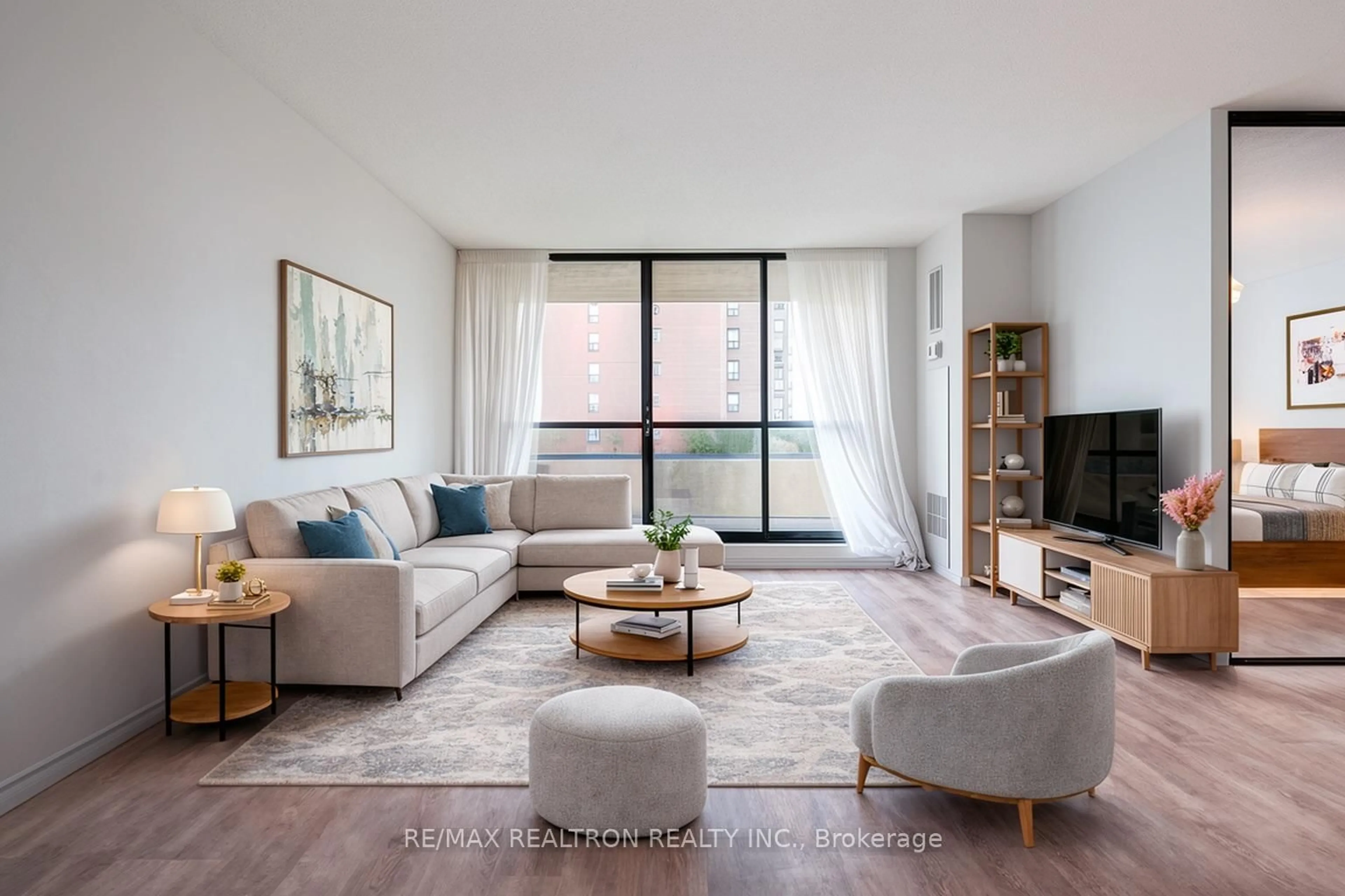 Living room with furniture, unknown for 100 Canyon Ave #606, Toronto Ontario M3H 5T9
