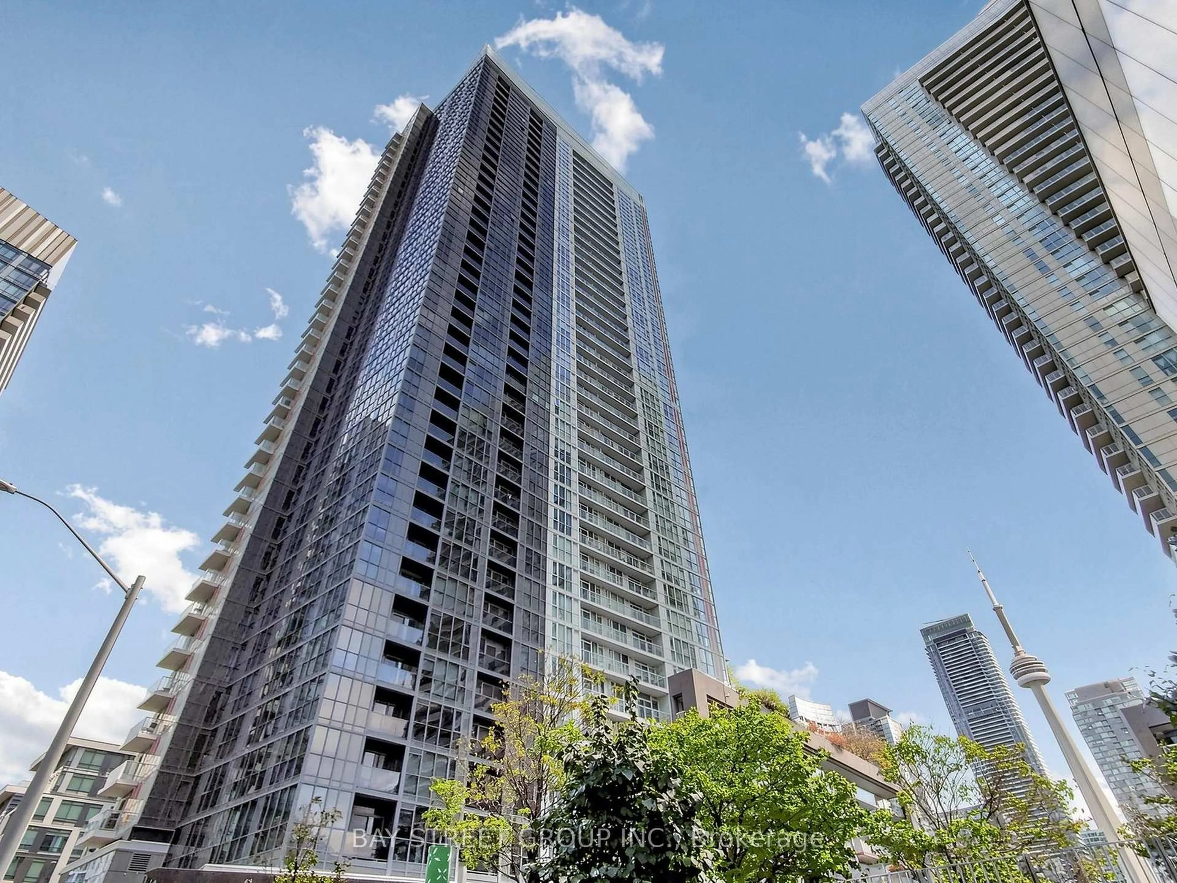 A pic from outside/outdoor area/front of a property/back of a property/a pic from drone, city buildings view from balcony for 85 Queens Wharf Rd #316, Toronto Ontario M5V 0J9