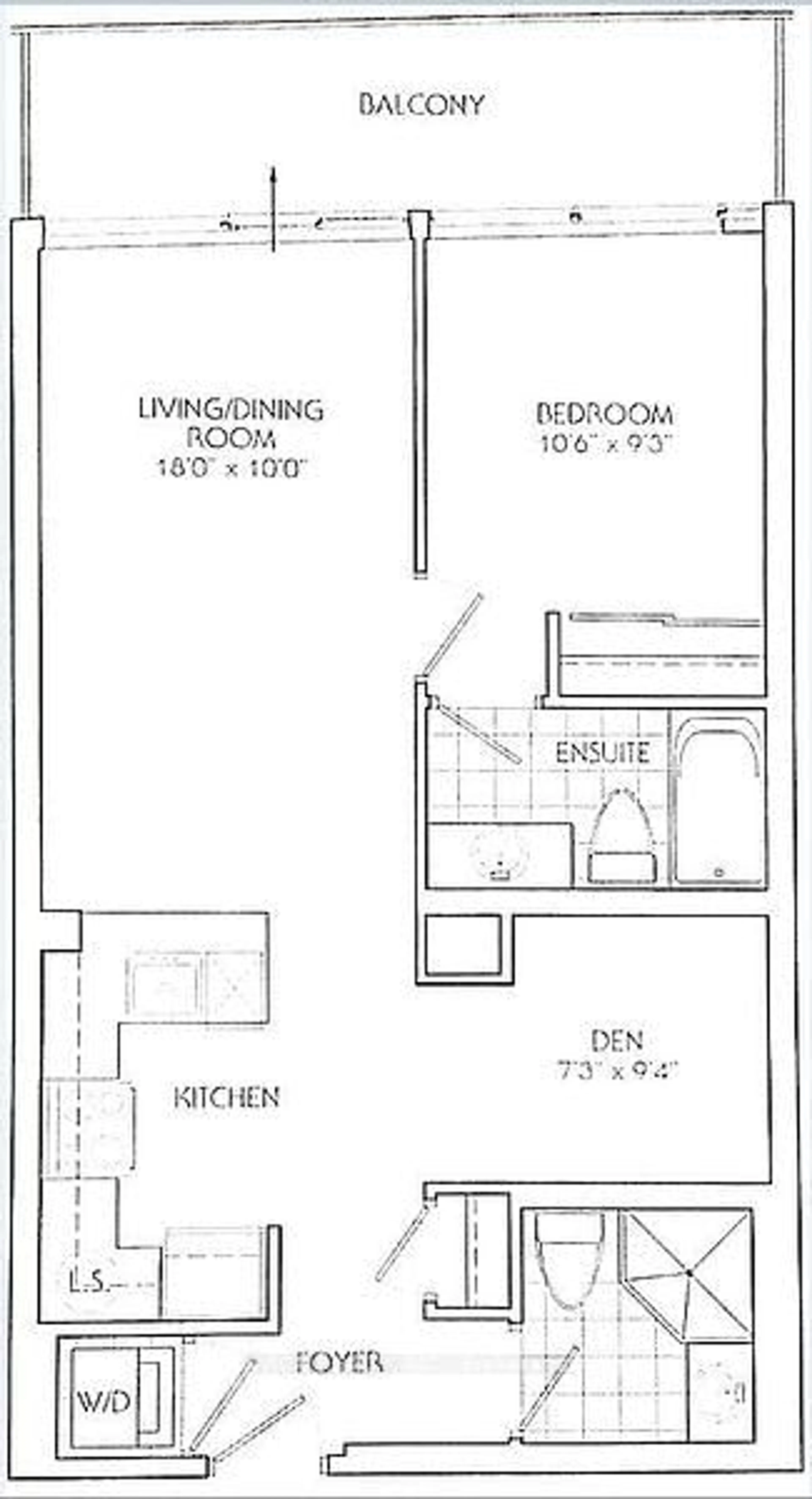 Floor plan for 2885 Bayview Ave #808, Toronto Ontario M2K 0A3