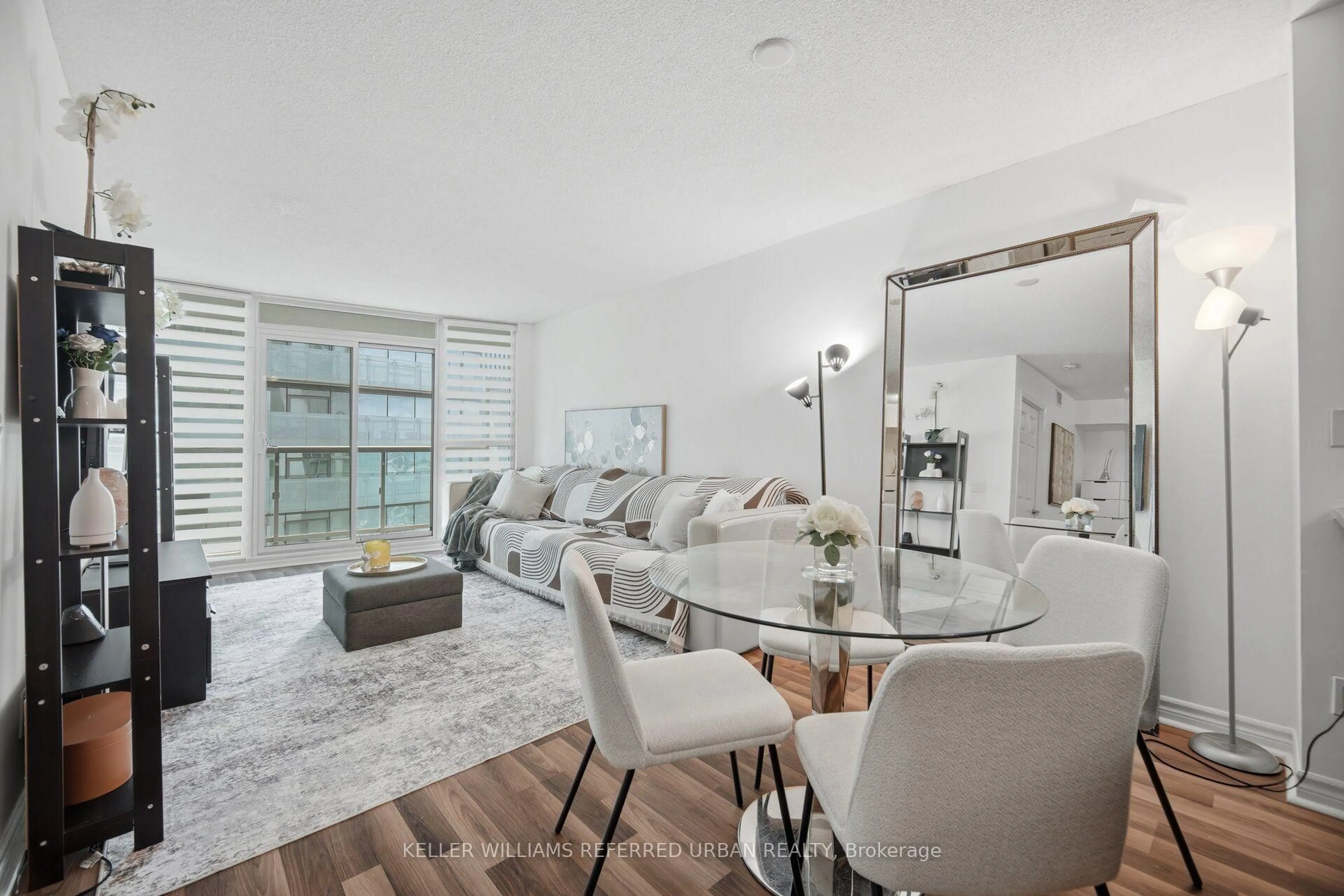 Living room with furniture, unknown for 19 Grand Trunk Cres #3708, Toronto Ontario M5J 3A3