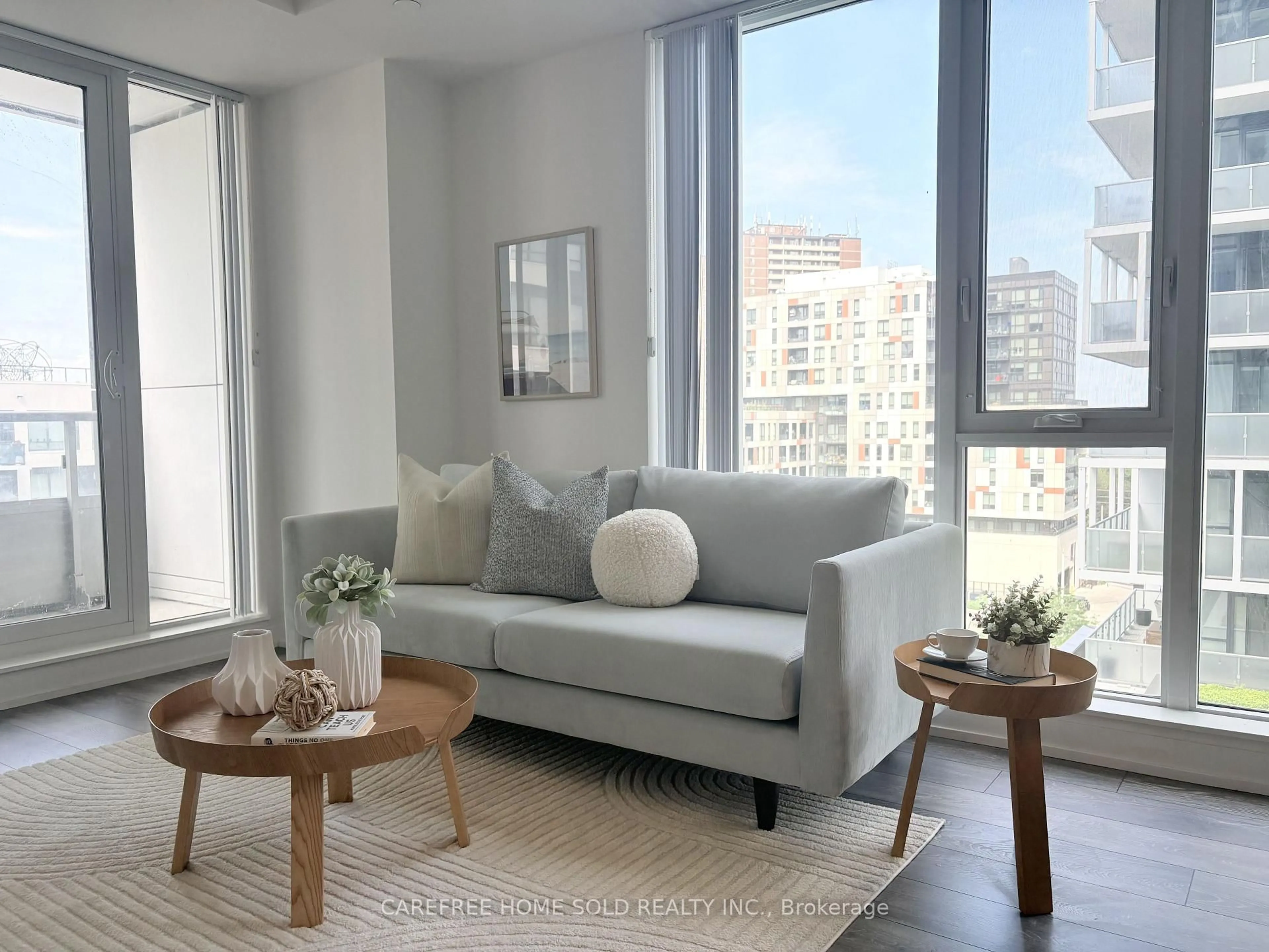 Living room with furniture, unknown for 225 Sumach St #711, Toronto Ontario M5A 0P8