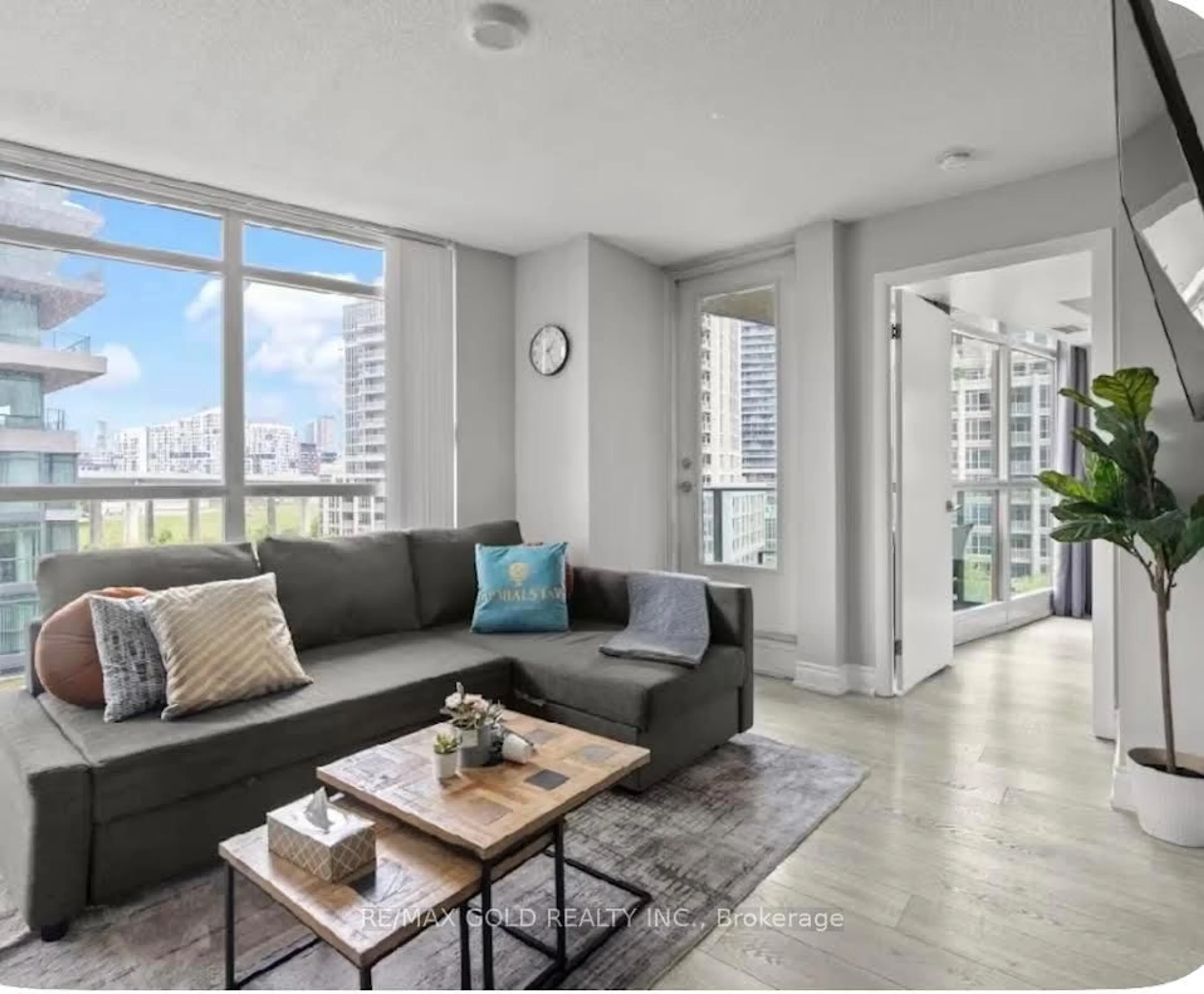 Living room with furniture, unknown for 215 Fort York Blvd #620, Toronto Ontario M5V 4A2