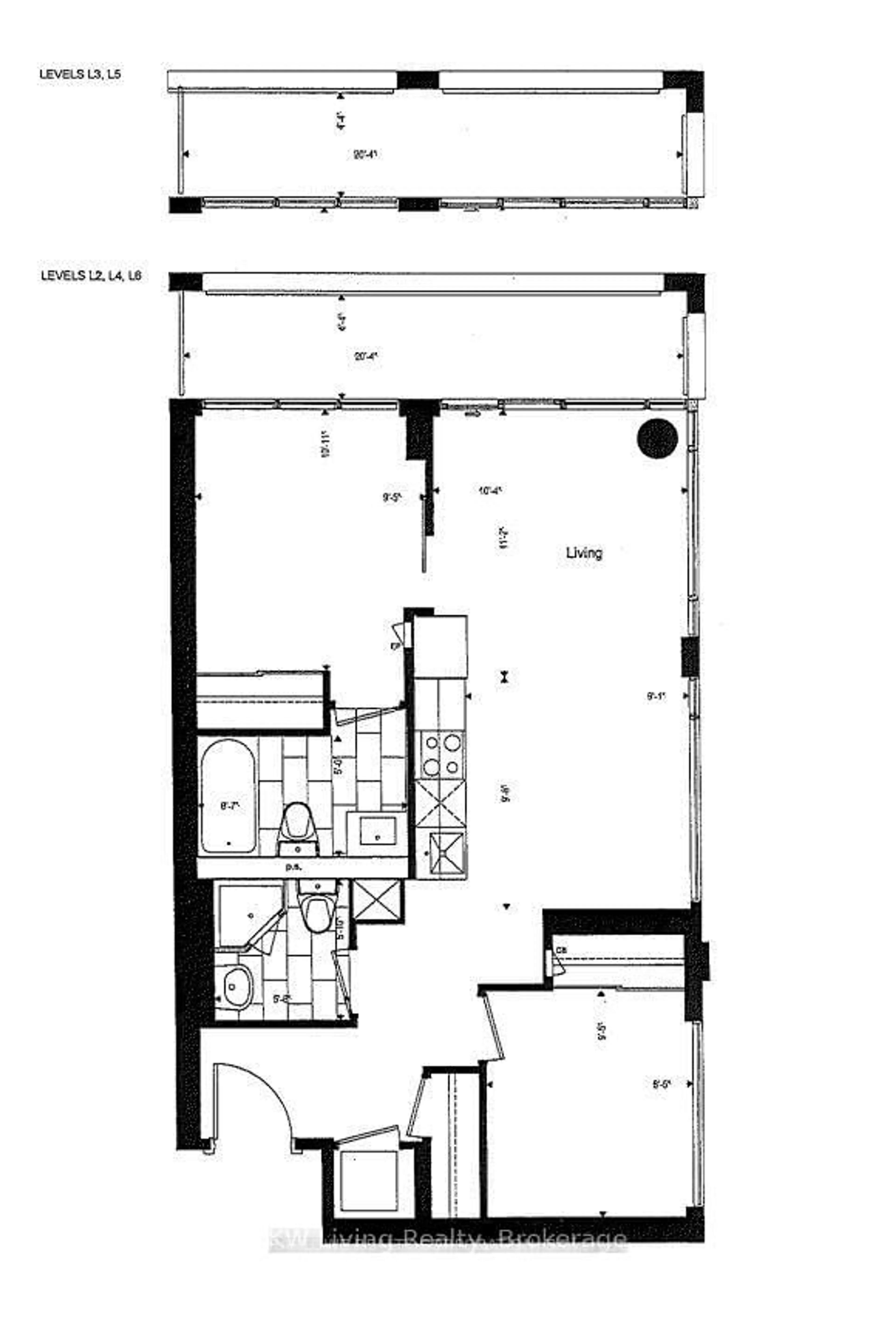 Floor plan for 82 Dalhousie St #1106, Toronto Ontario M5B 0C5