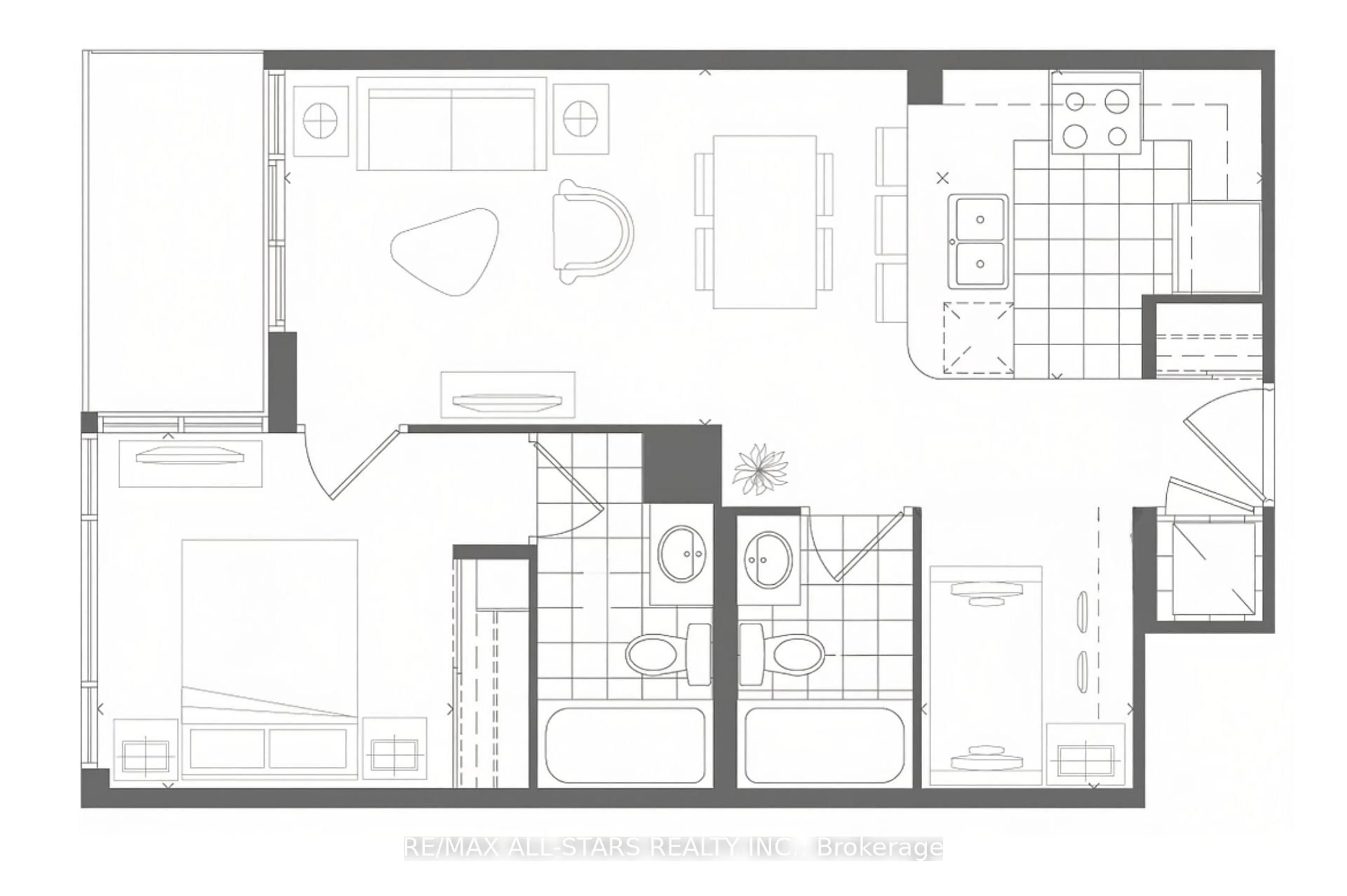 Floor plan for 4955 Yonge St #1609, Toronto Ontario M2N 0L8