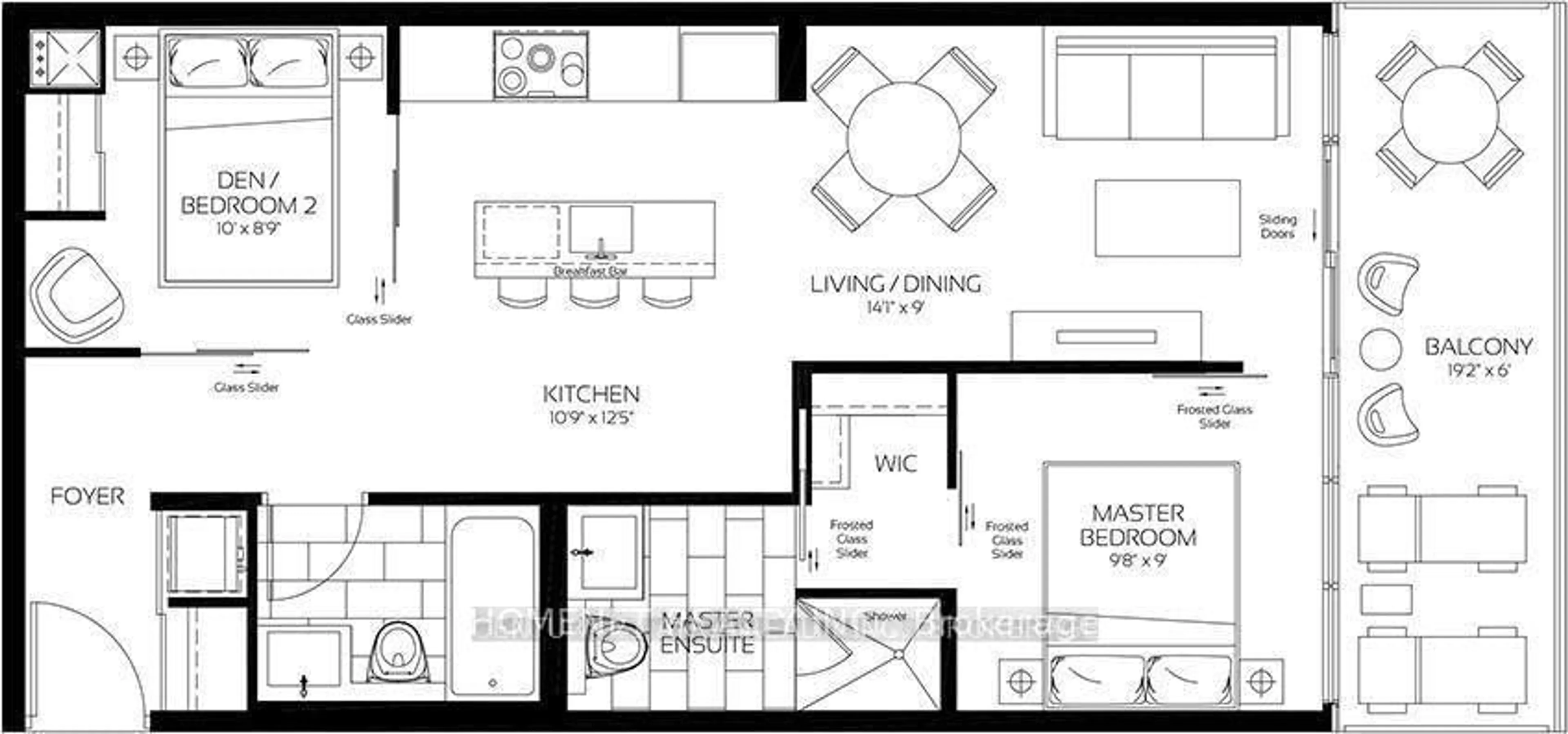 Floor plan for 488 University Ave #5101, Toronto Ontario M5G 0C1