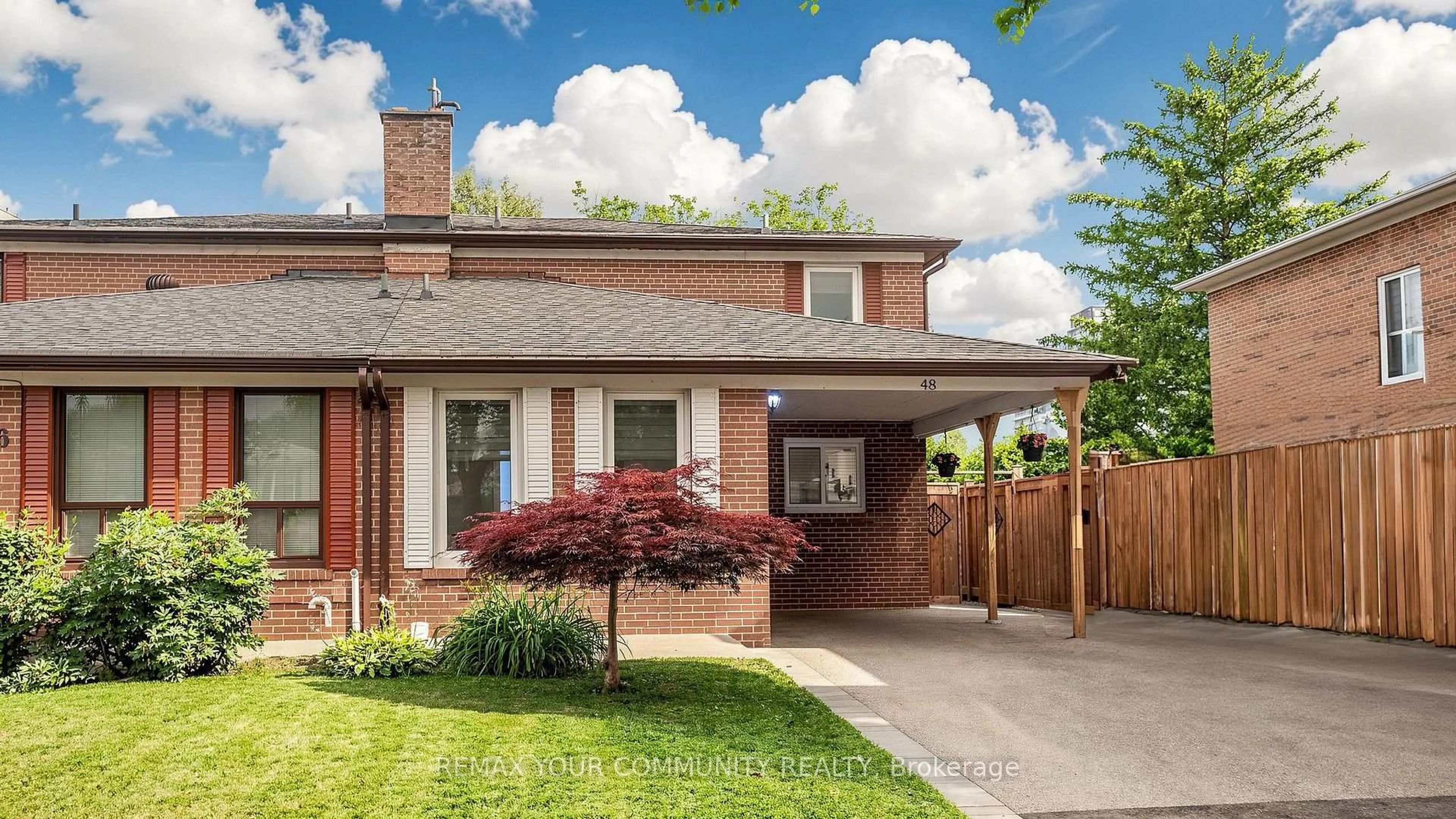 Home with brick exterior material, street for 48 Crossbow Cres, Toronto Ontario M2J 3M4