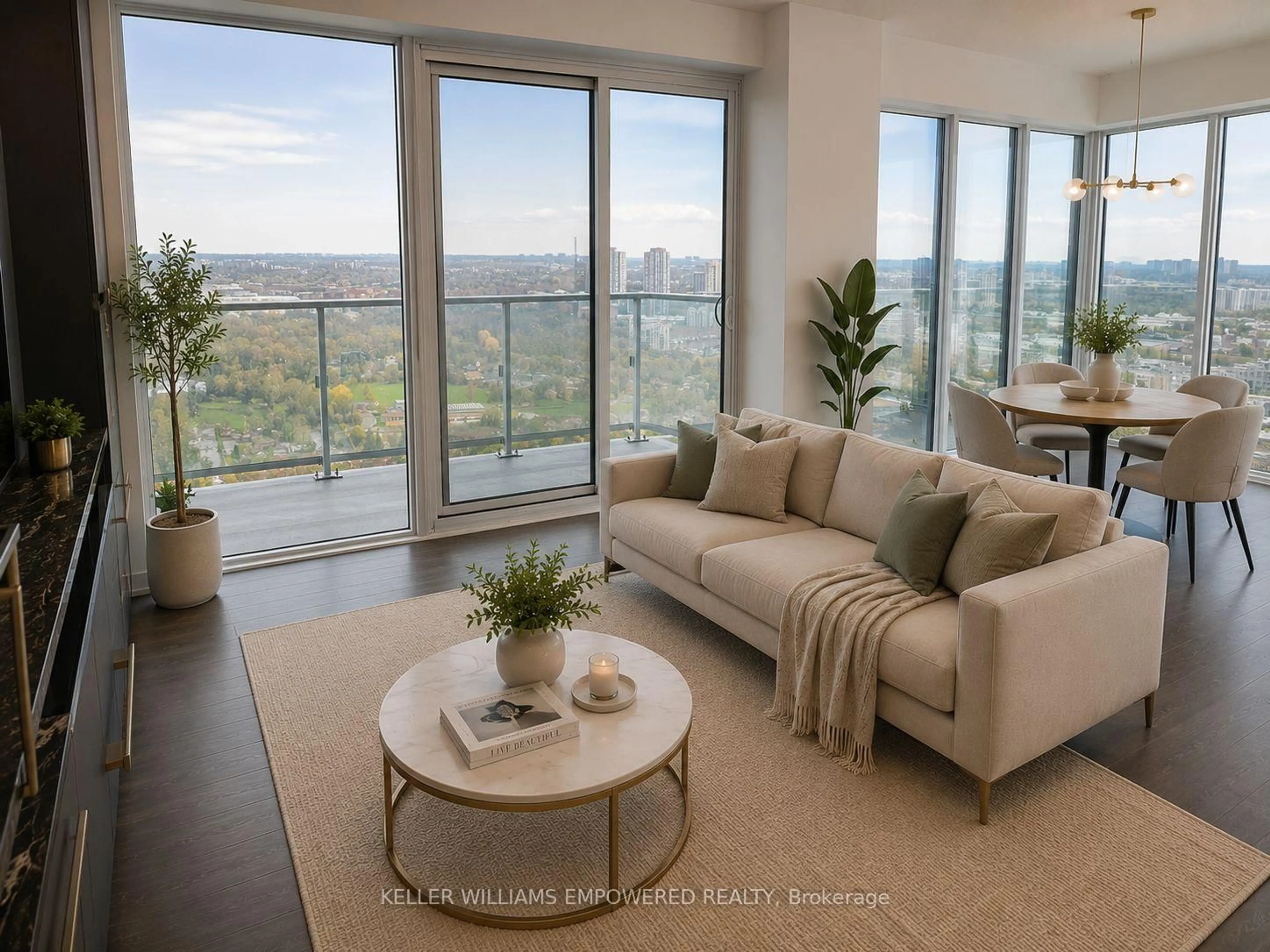 Living room with furniture, unknown for 50 O'Neill Rd #2902, Toronto Ontario M3C 0R1