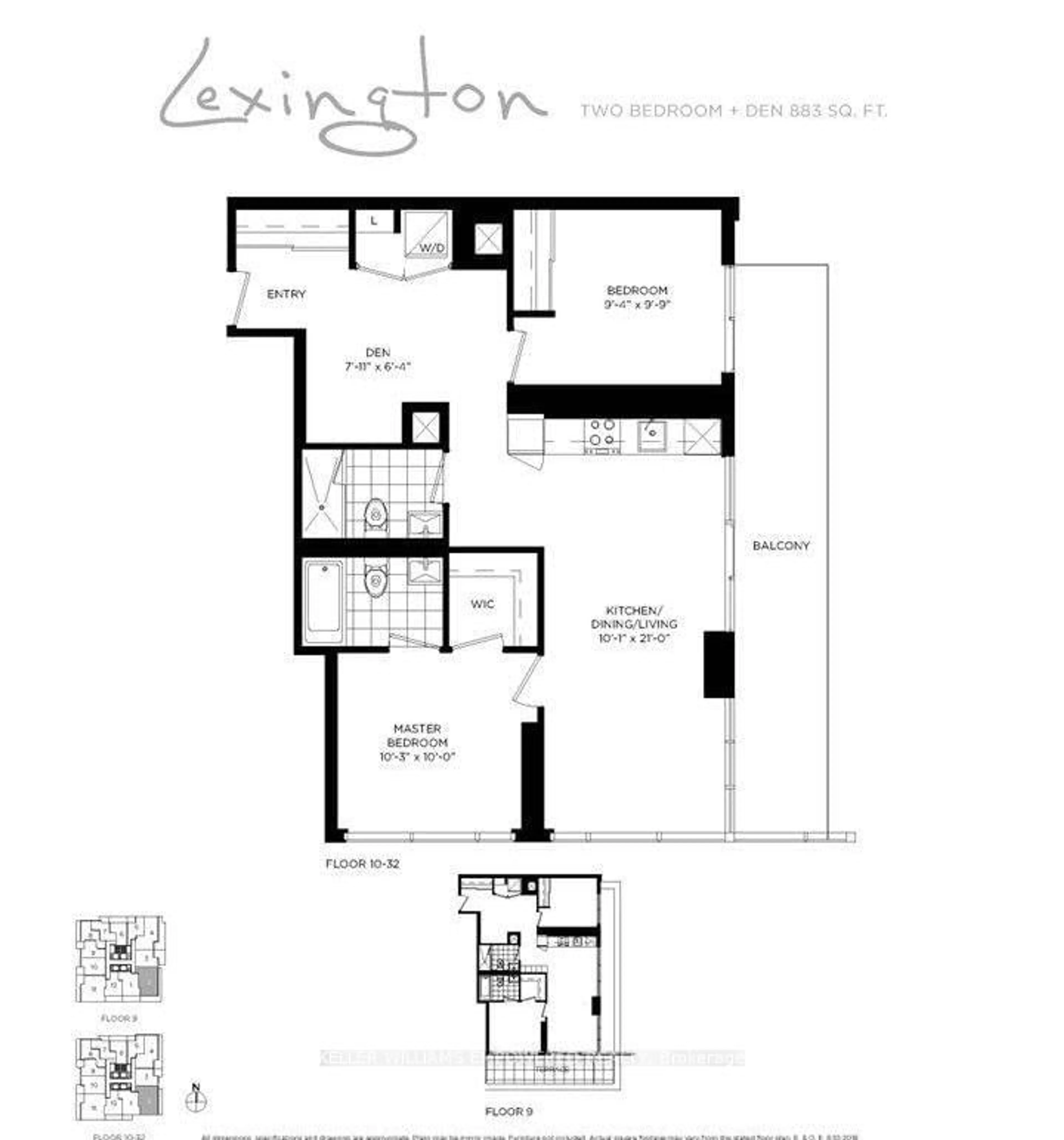 Floor plan for 50 O'Neill Rd #2902, Toronto Ontario M3C 0R1