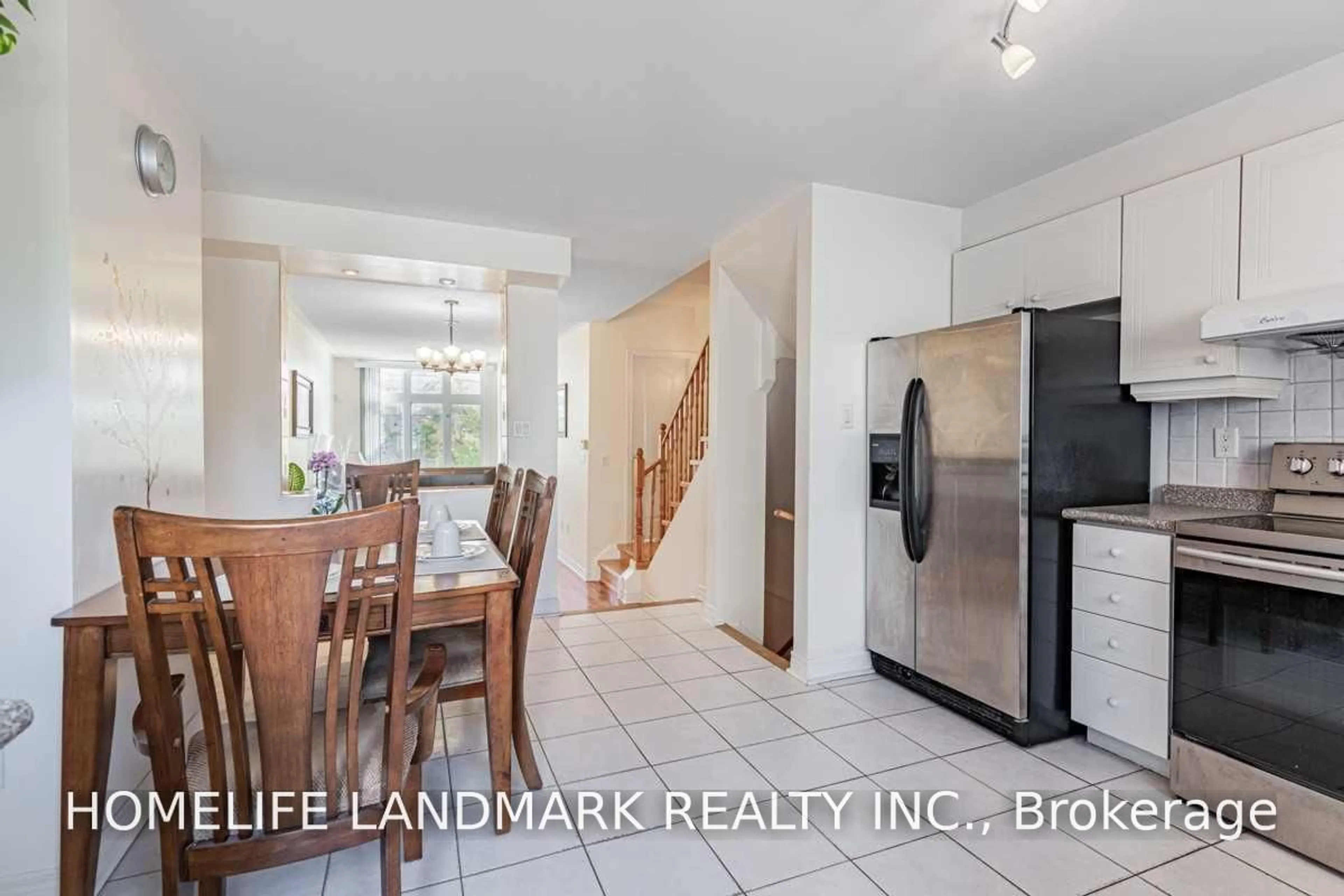 Open concept kitchen, ceramic/tile floor for 66K Finch Ave, Toronto Ontario M2N 2H4