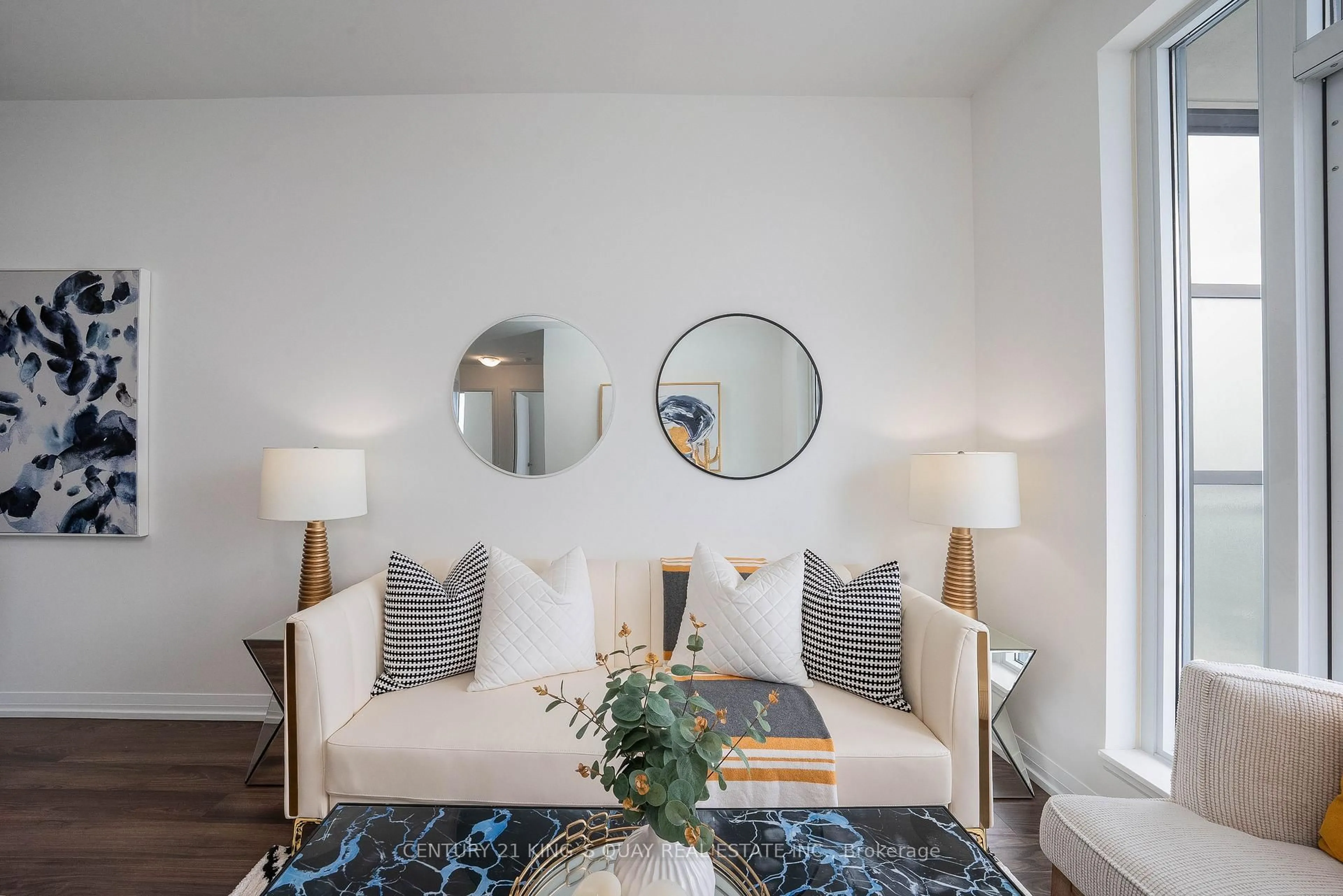 Living room with furniture, unknown for 55 Ann O'Reilly Rd #3608, Toronto Ontario M2J 0E1