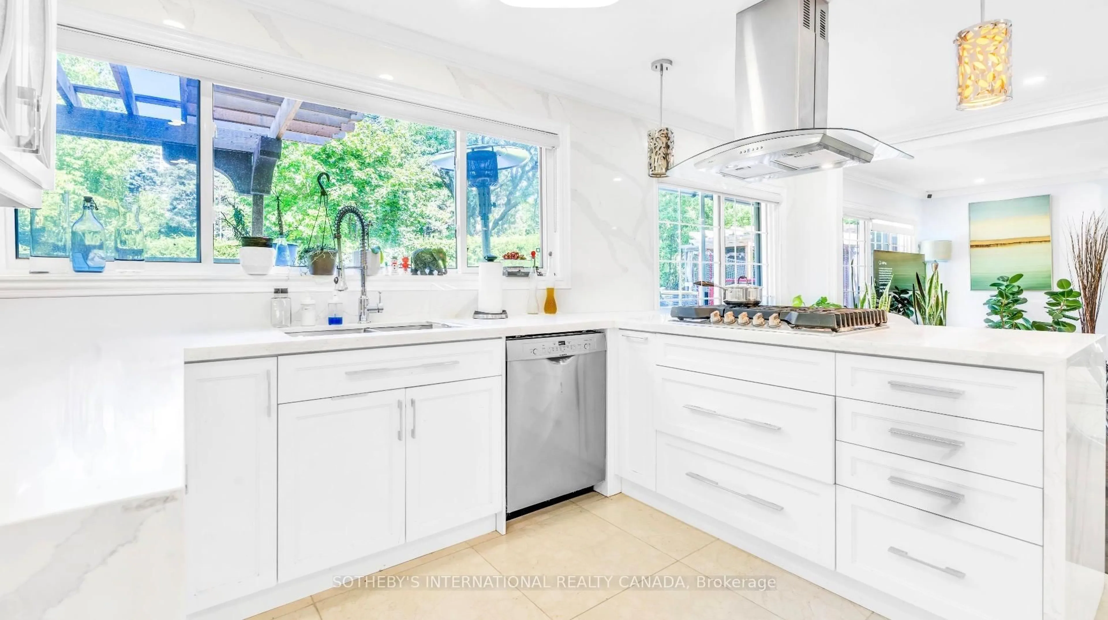 Contemporary kitchen, ceramic/tile floor for 88 Olsen Dr, Toronto Ontario M3A 3J7