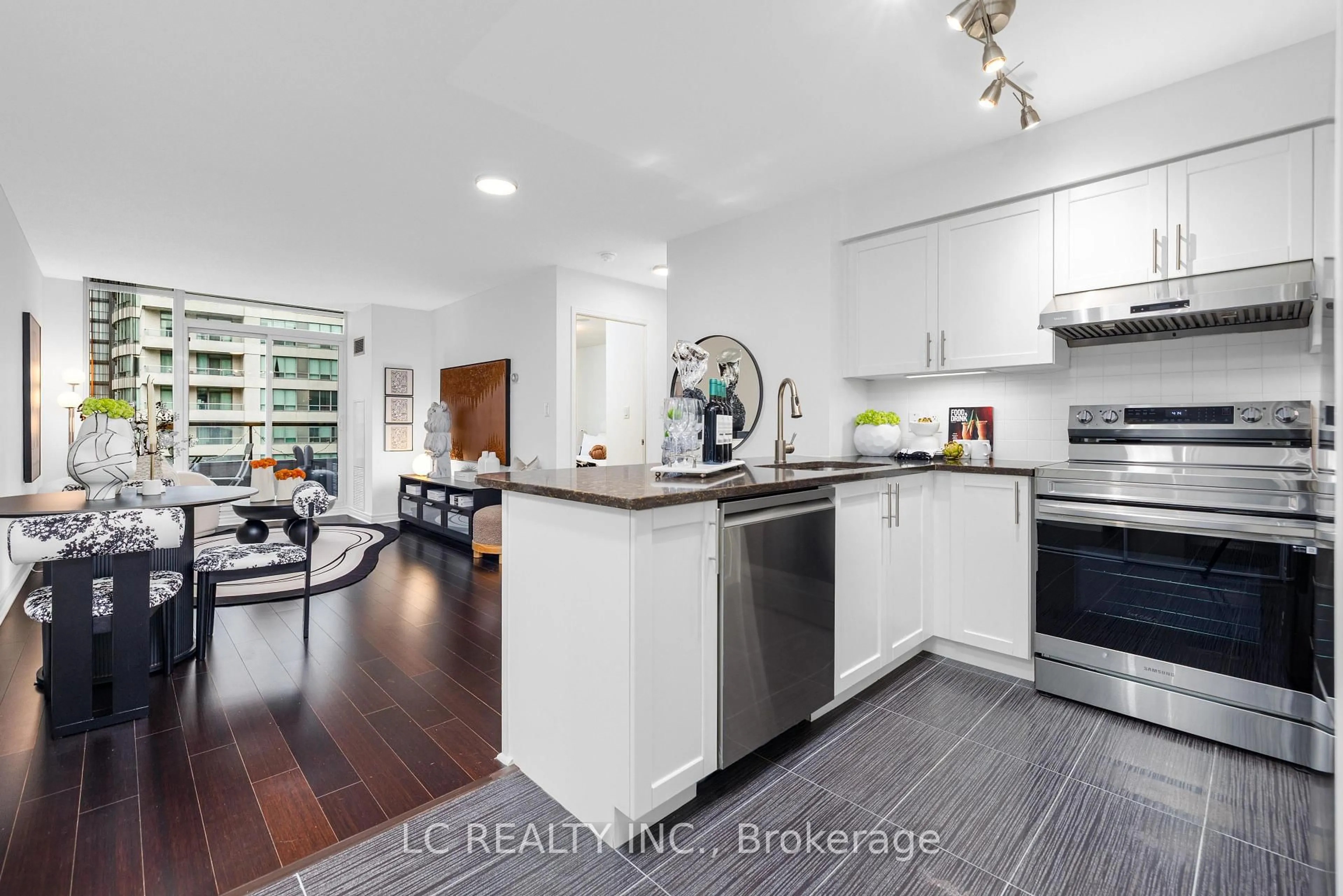 Open concept kitchen, unknown for 35 Hollywood Ave #2615, Toronto Ontario M2N 0A9