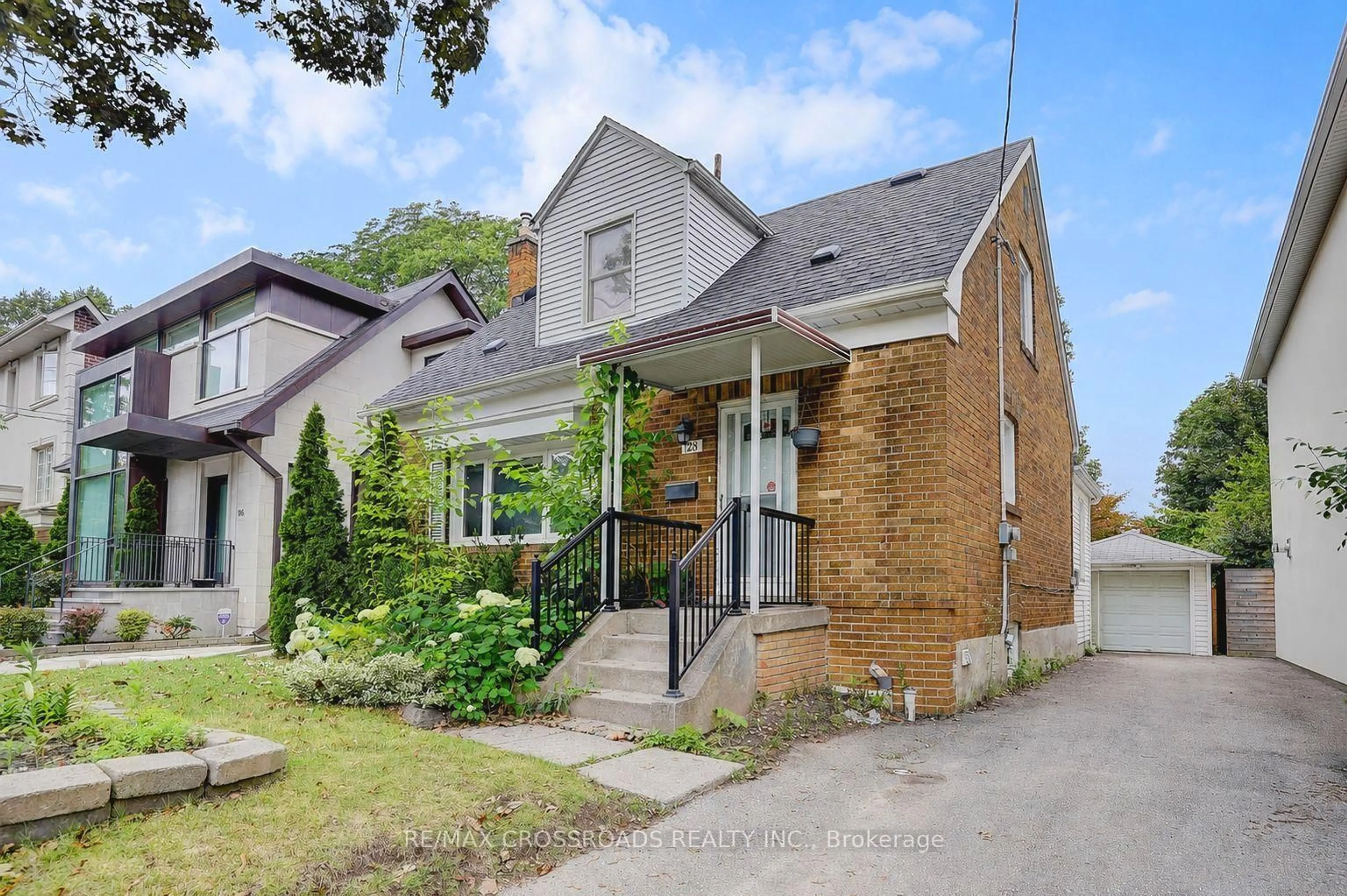 Home with brick exterior material, street for 128 Leacrest Rd, Toronto Ontario M4G 1E8