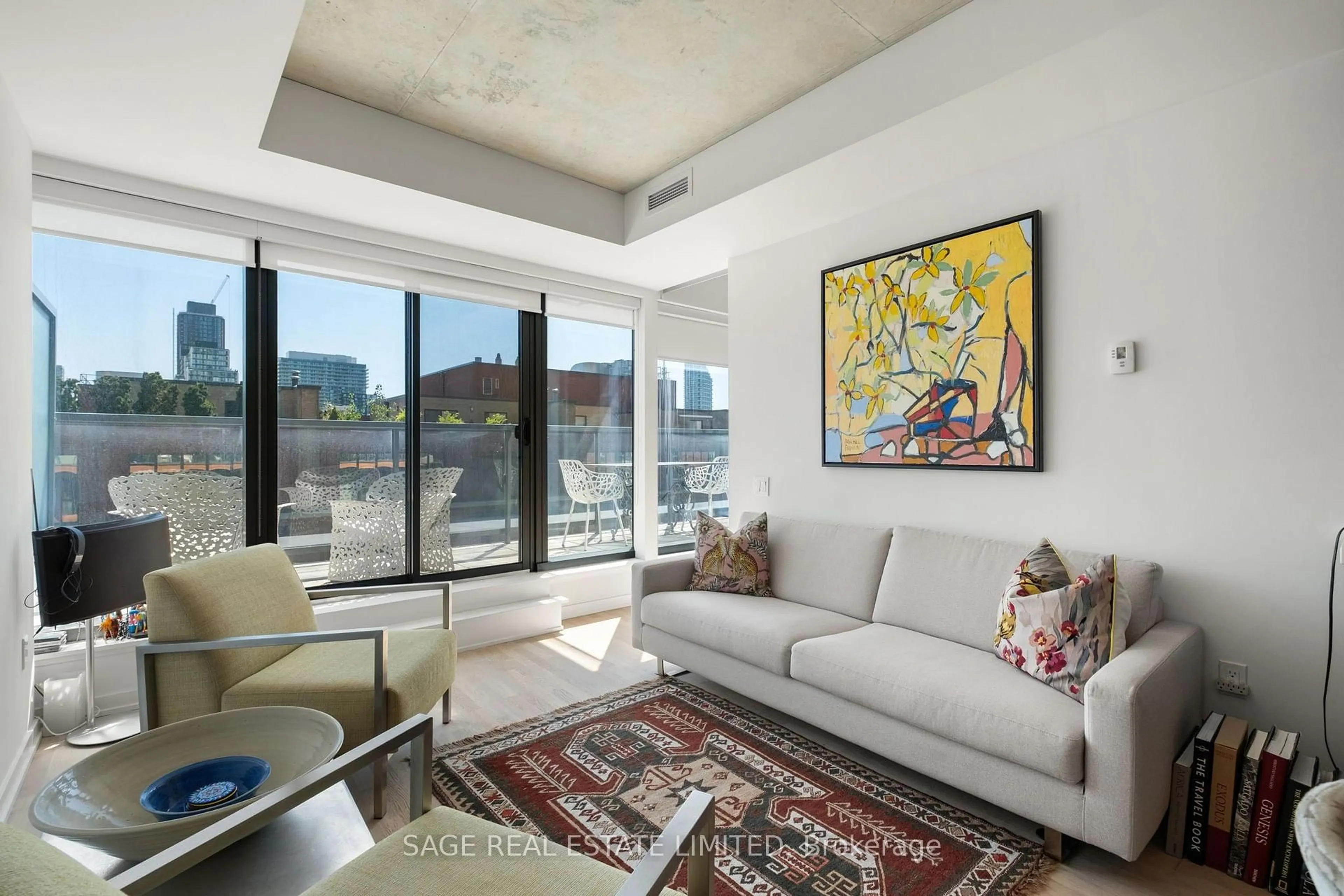 Living room with furniture, unknown for 60 Colborne St #706, Toronto Ontario M5E 0B7