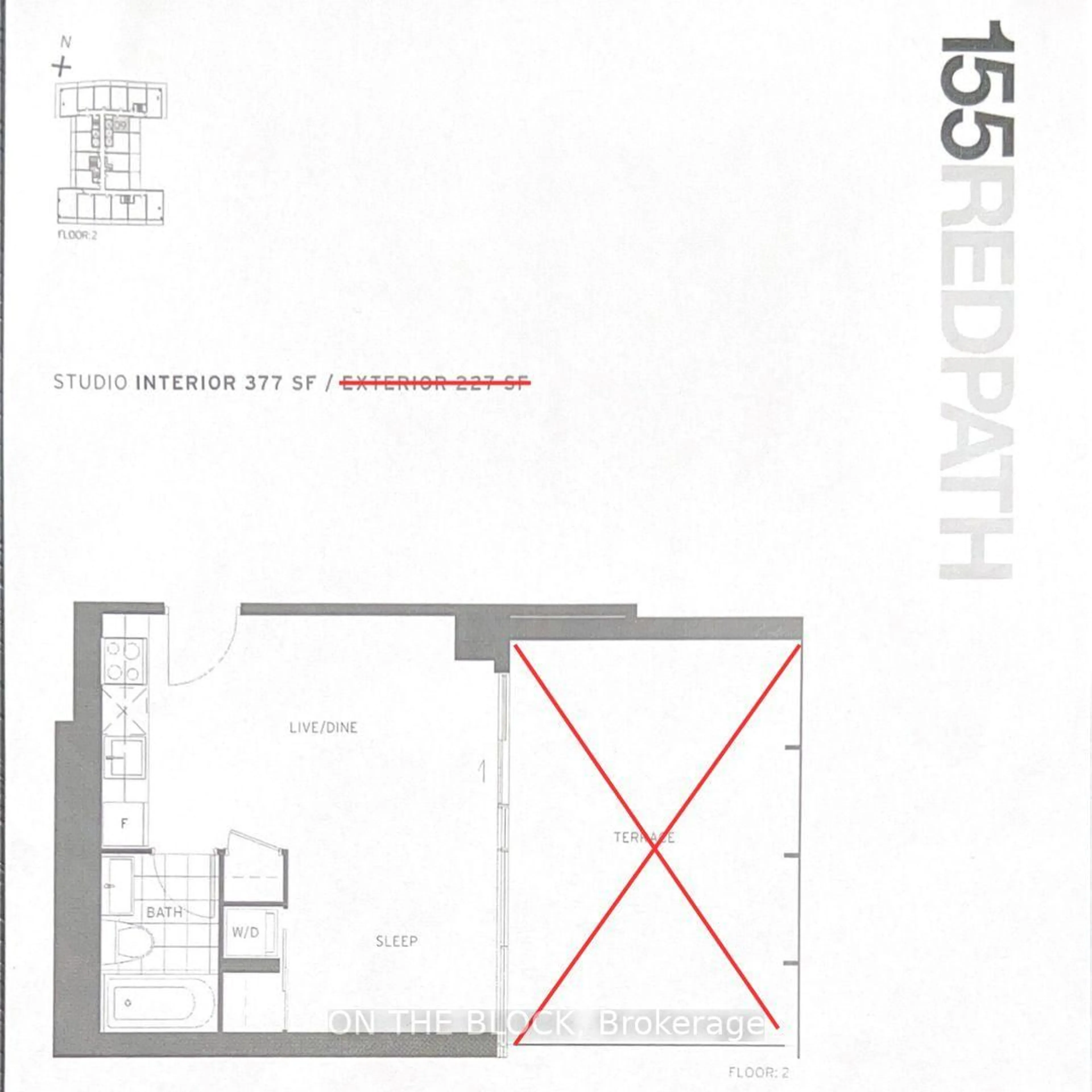 Floor plan for 185 Roehampton Ave #509, Toronto Ontario M4P 0C6