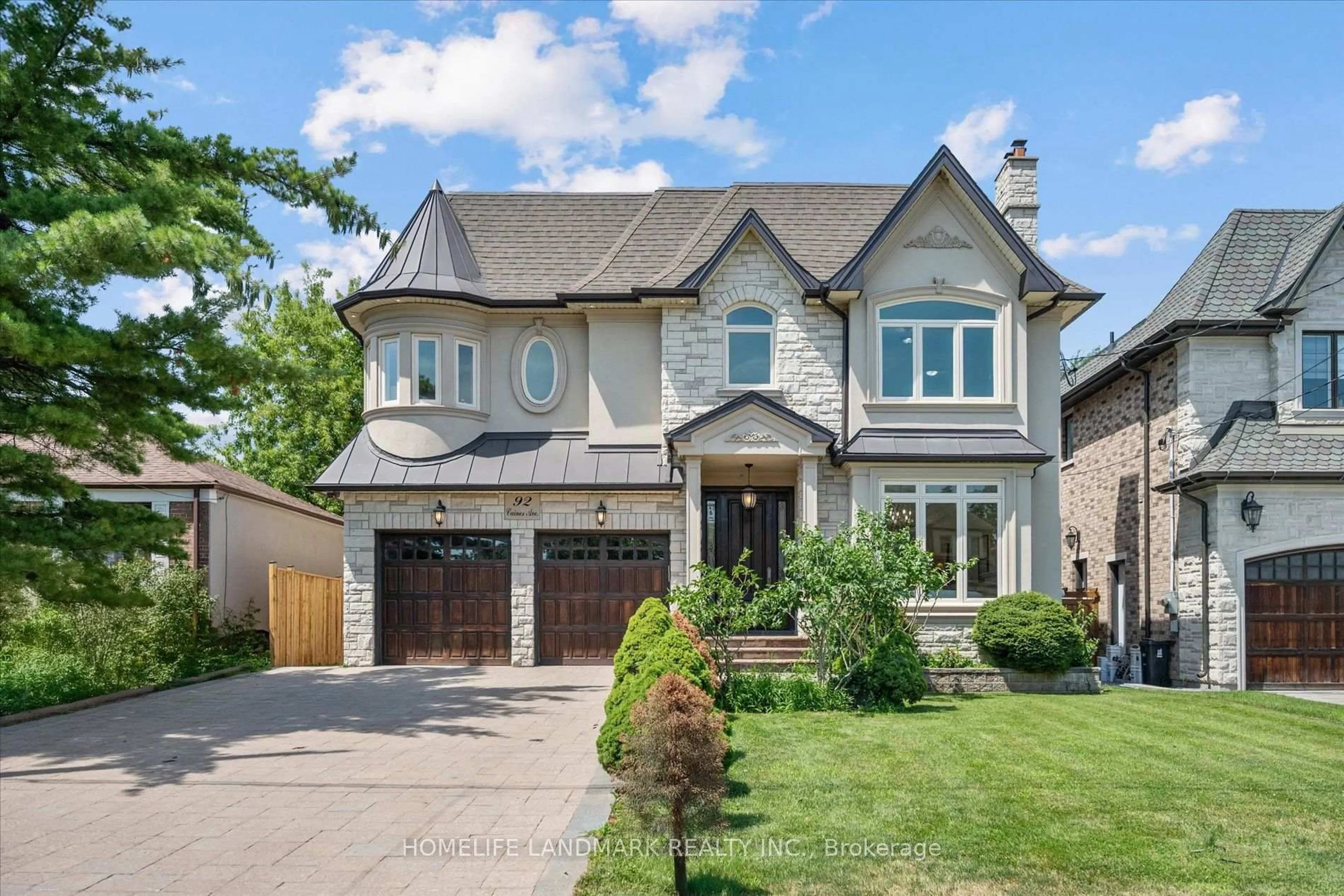 Home with brick exterior material, street for 92 Caines Ave, Toronto Ontario M2R 2L3