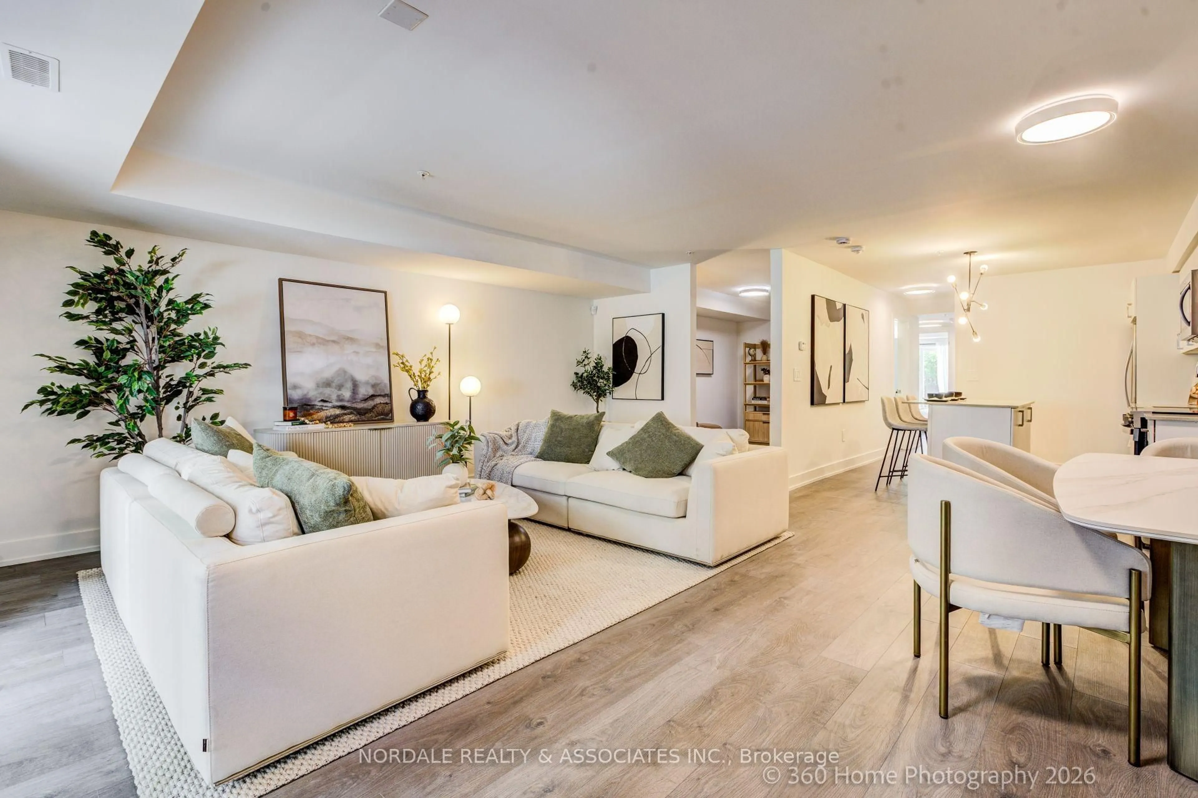 Living room with furniture, unknown for 1660 Victoria Park Ave #C102, Toronto Ontario M1R 0G8