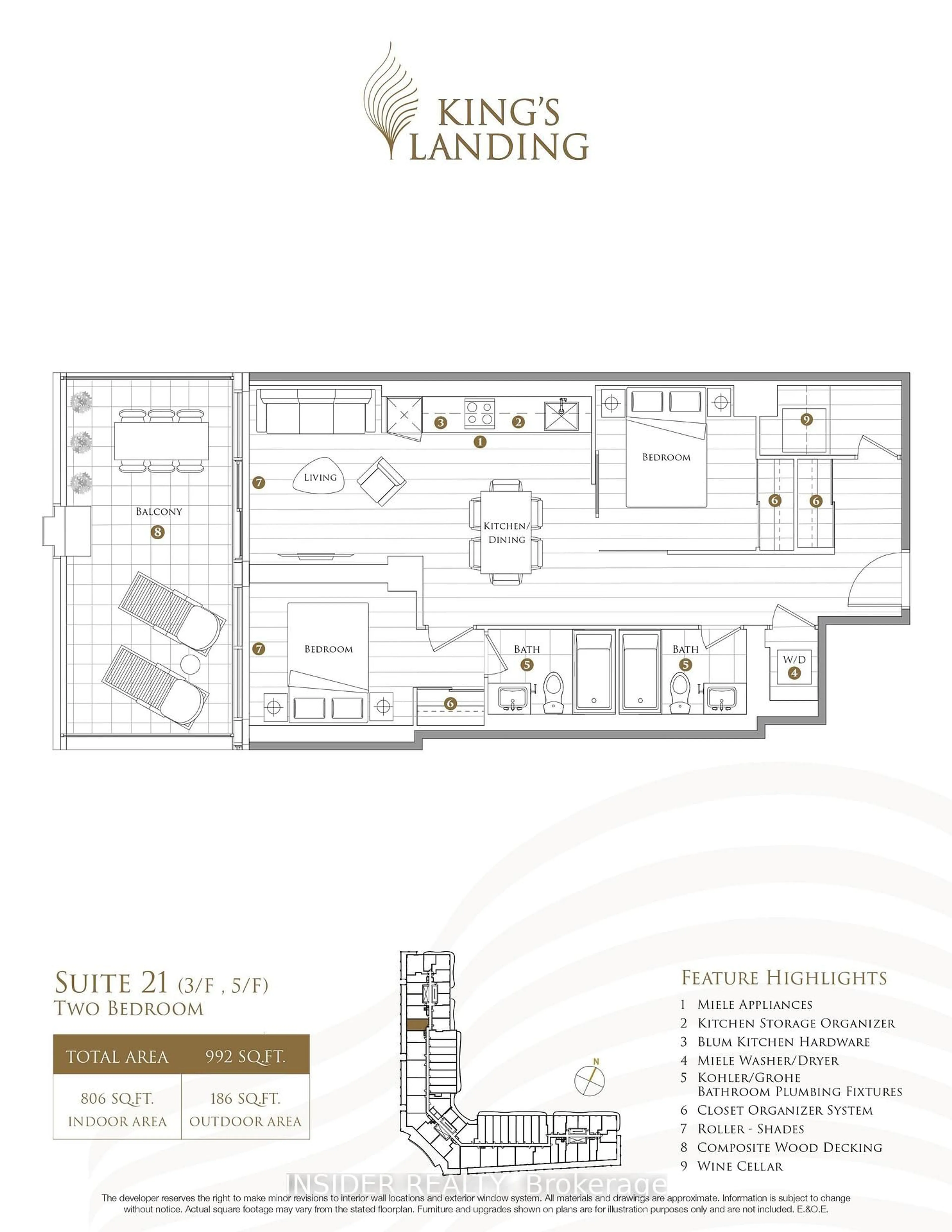 Floor plan for 75 Billes Hts #321, Toronto Ontario M2K 0J8