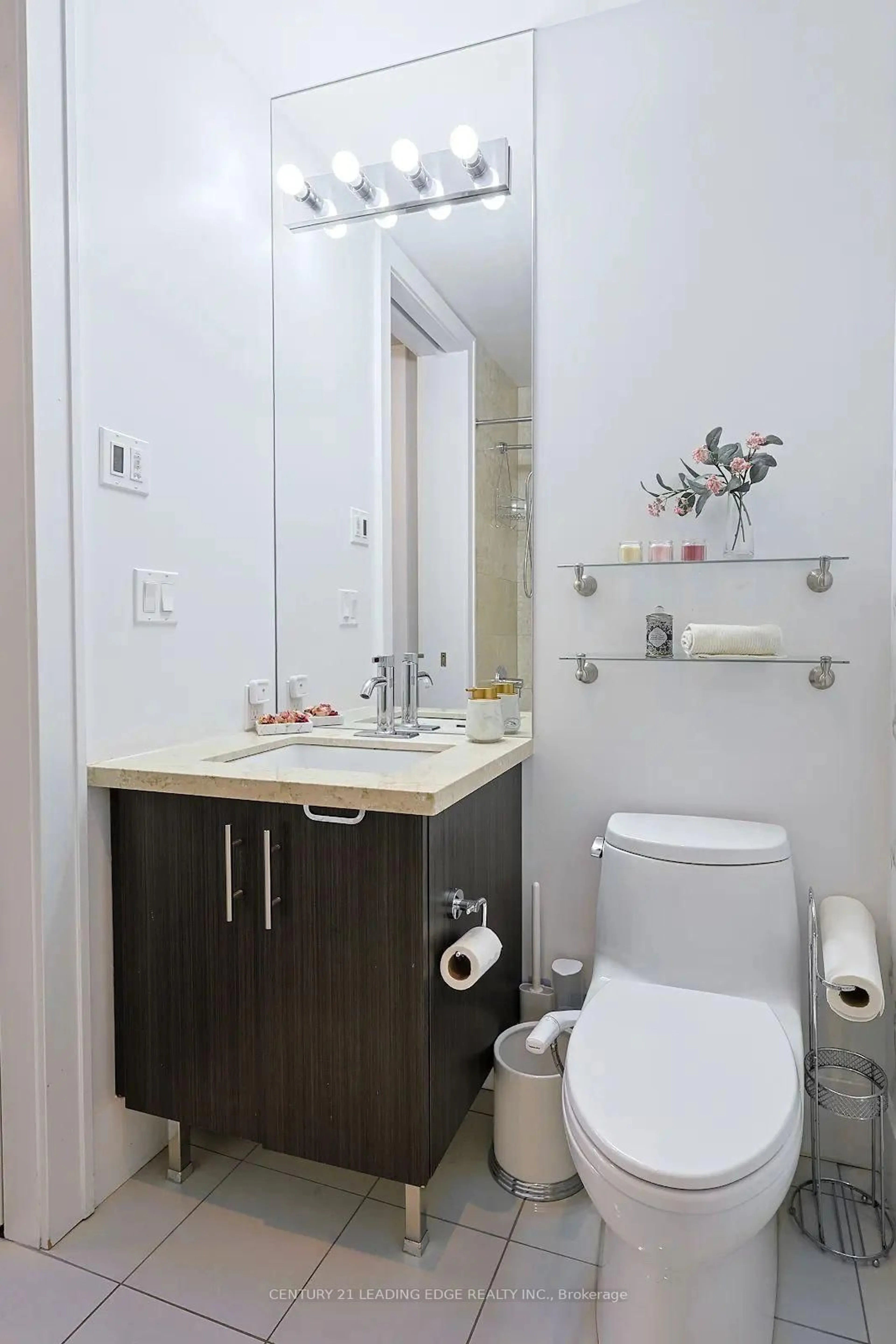 Standard bathroom, floor is not visible for 39 Queens Quay #1036, Toronto Ontario M5E 0A5
