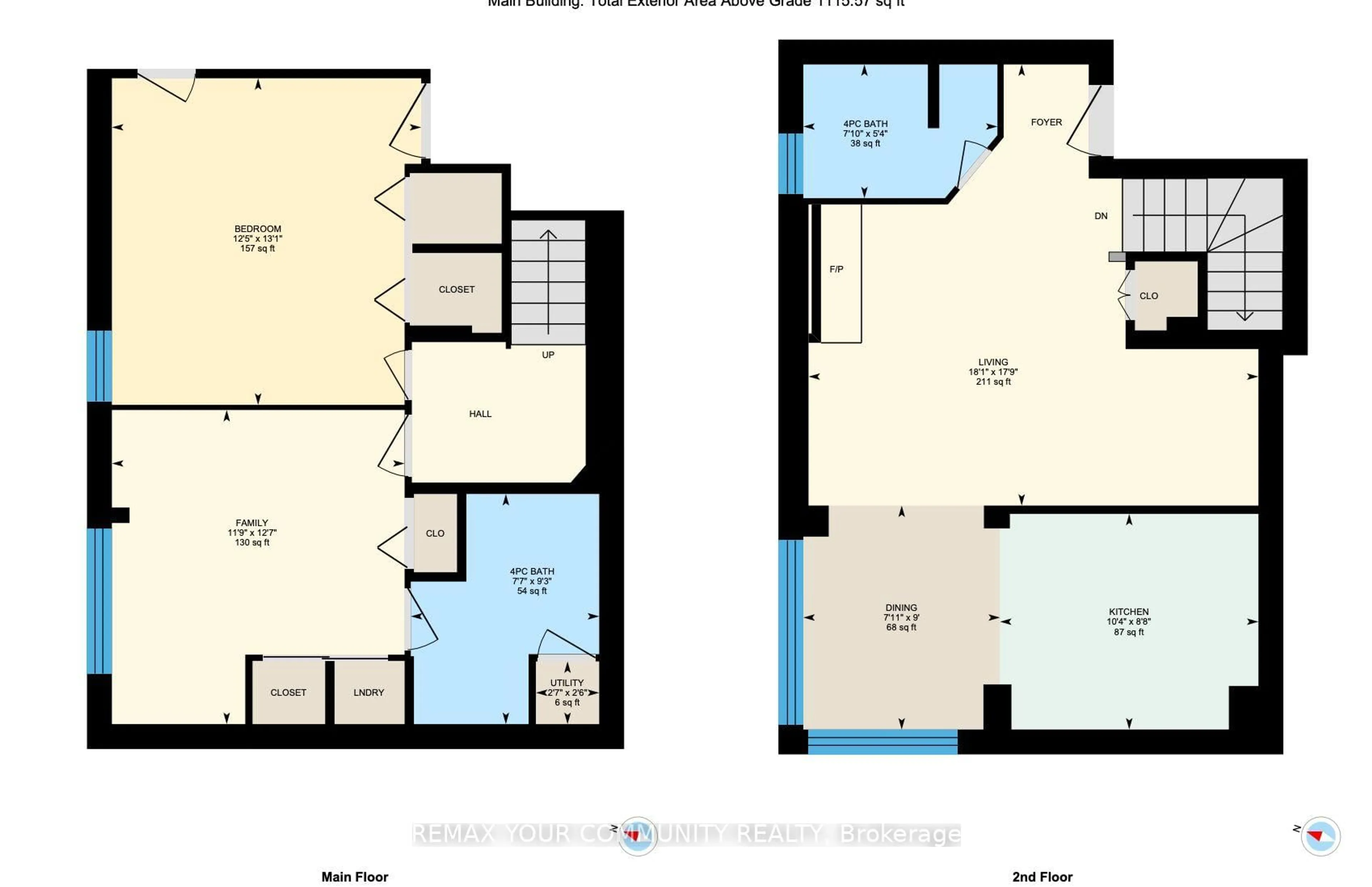 Floor plan for 105 Heath St #3, Toronto Ontario M4V 1T5