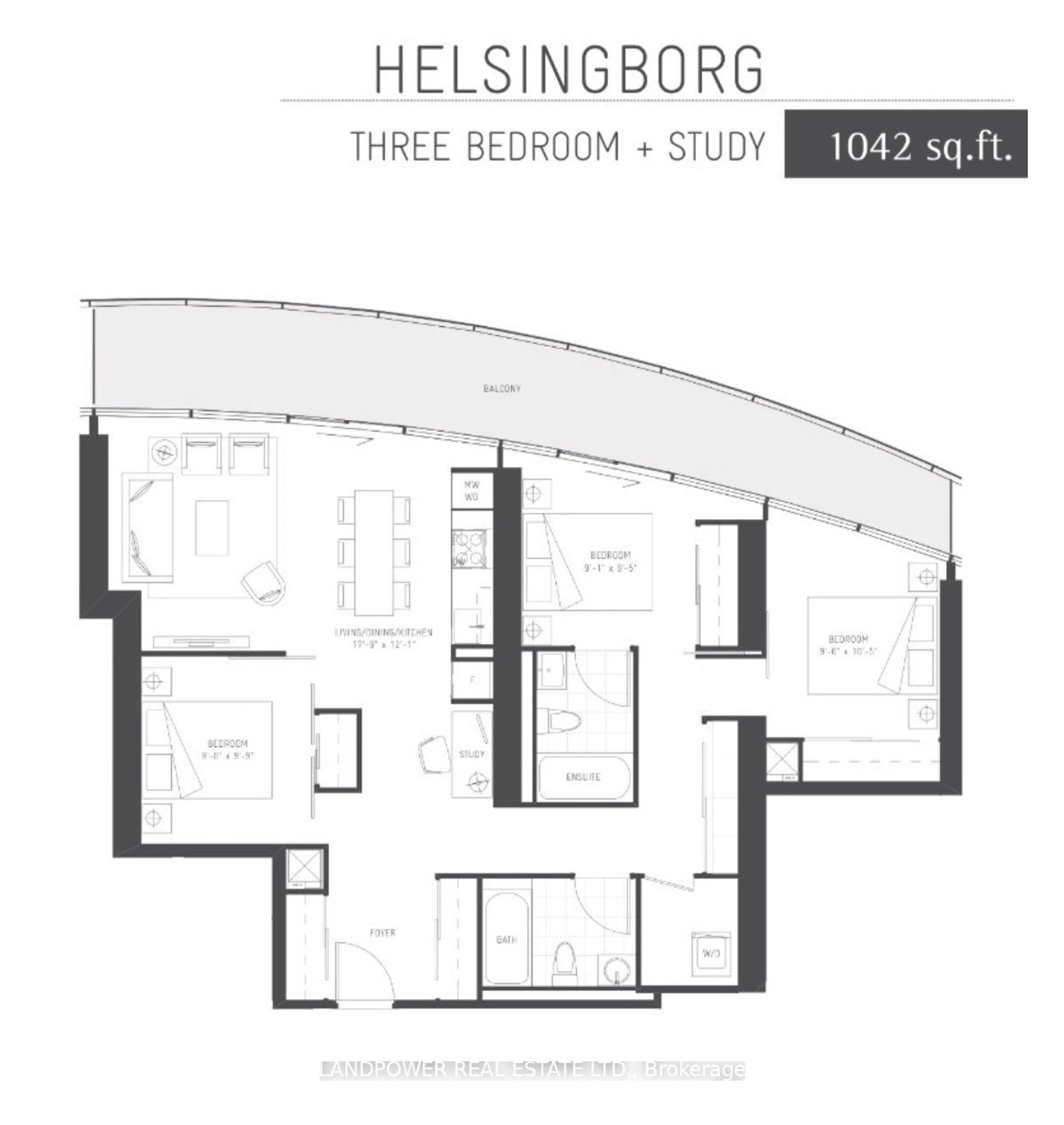 Floor plan for 14 York St #6009, Toronto Ontario M5J 0B1