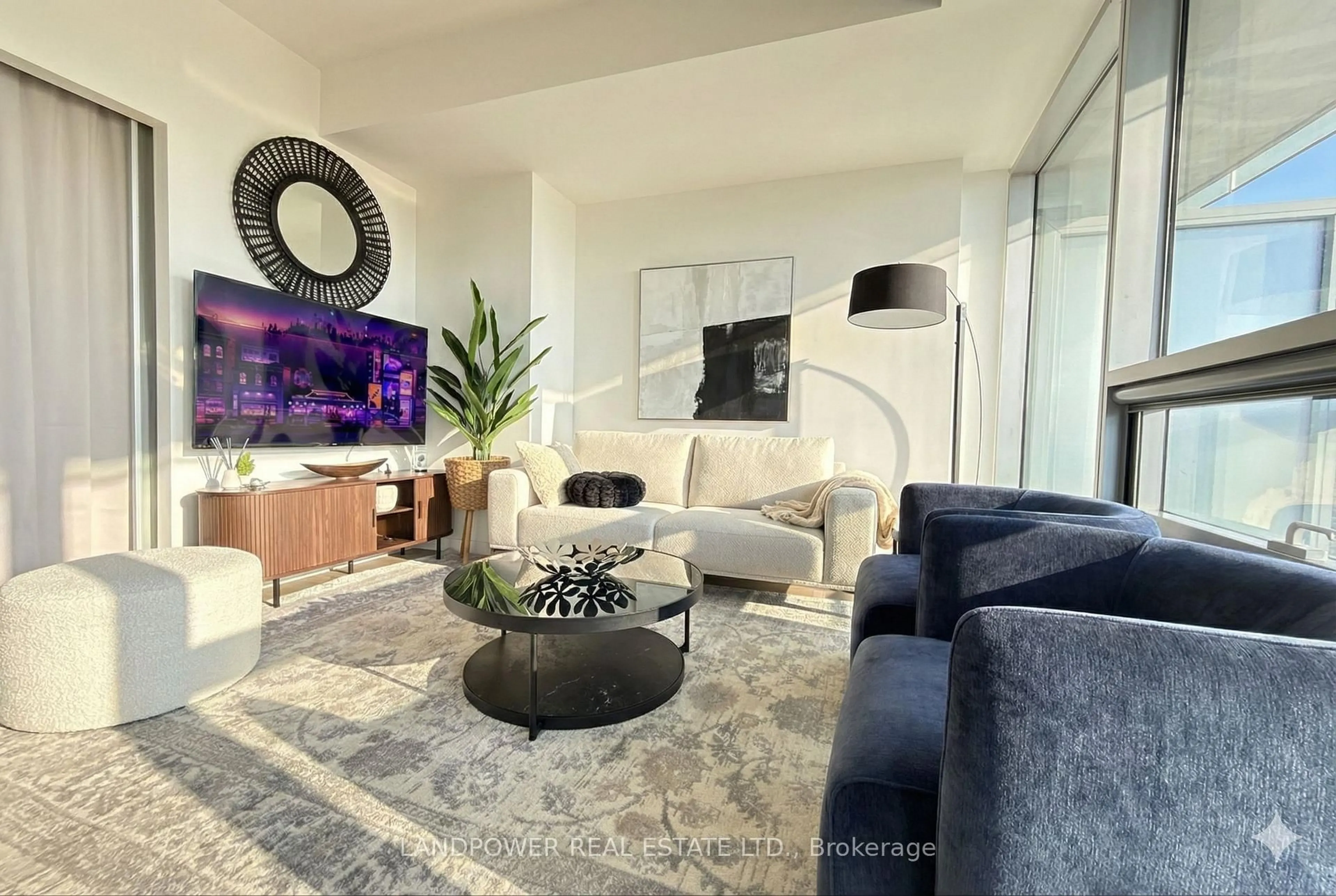 Living room with furniture, unknown for 14 York St #6009, Toronto Ontario M5J 0B1