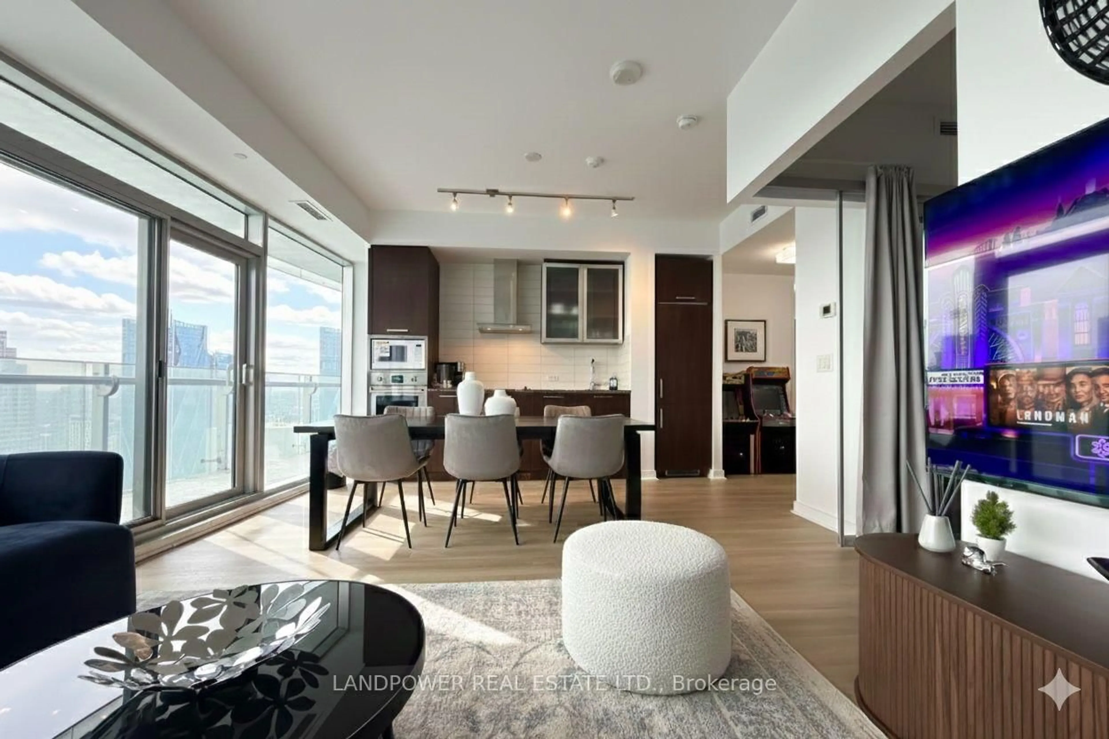 Living room with furniture, unknown for 14 York St #6009, Toronto Ontario M5J 0B1
