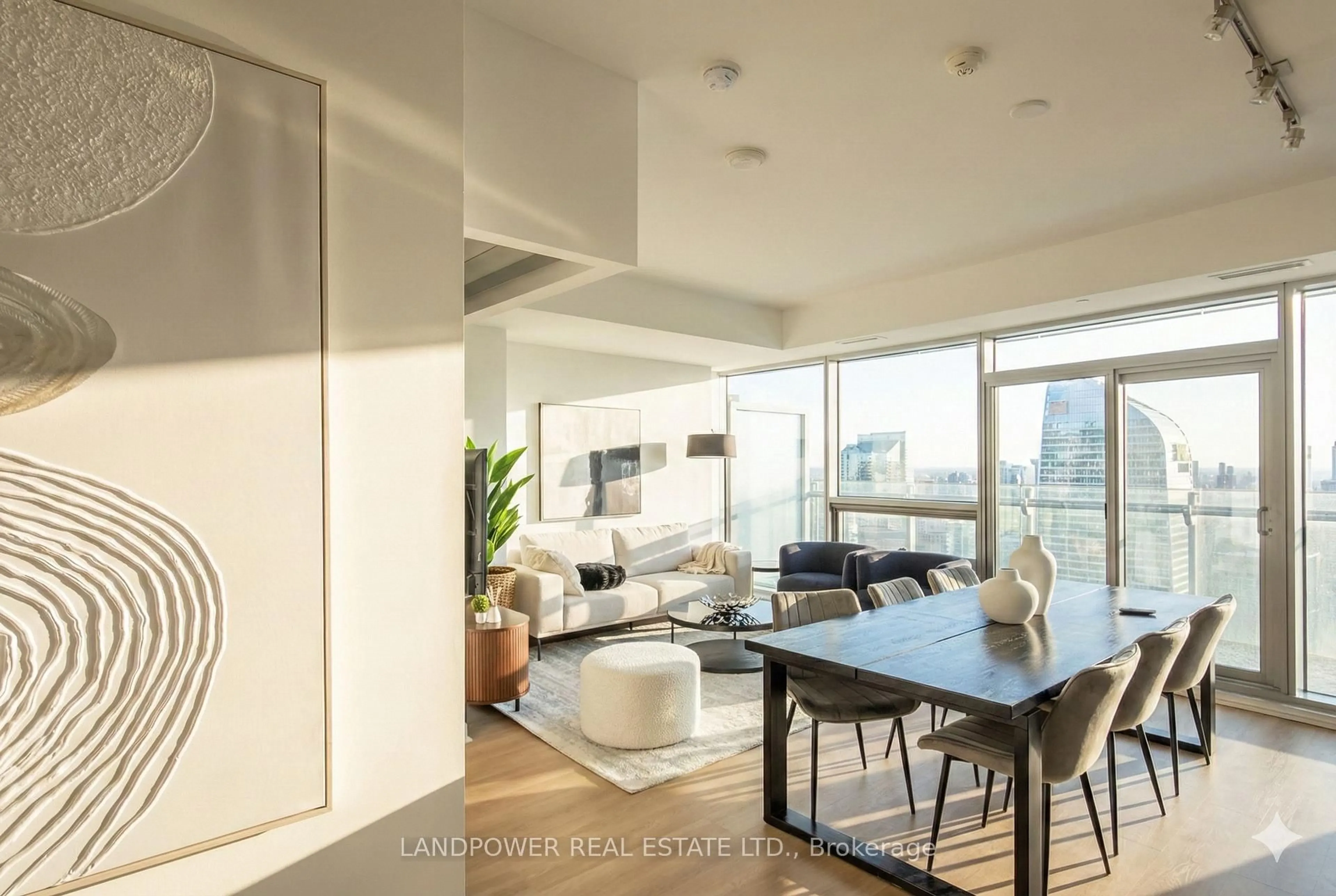 Living room with furniture, unknown for 14 York St #6009, Toronto Ontario M5J 0B1