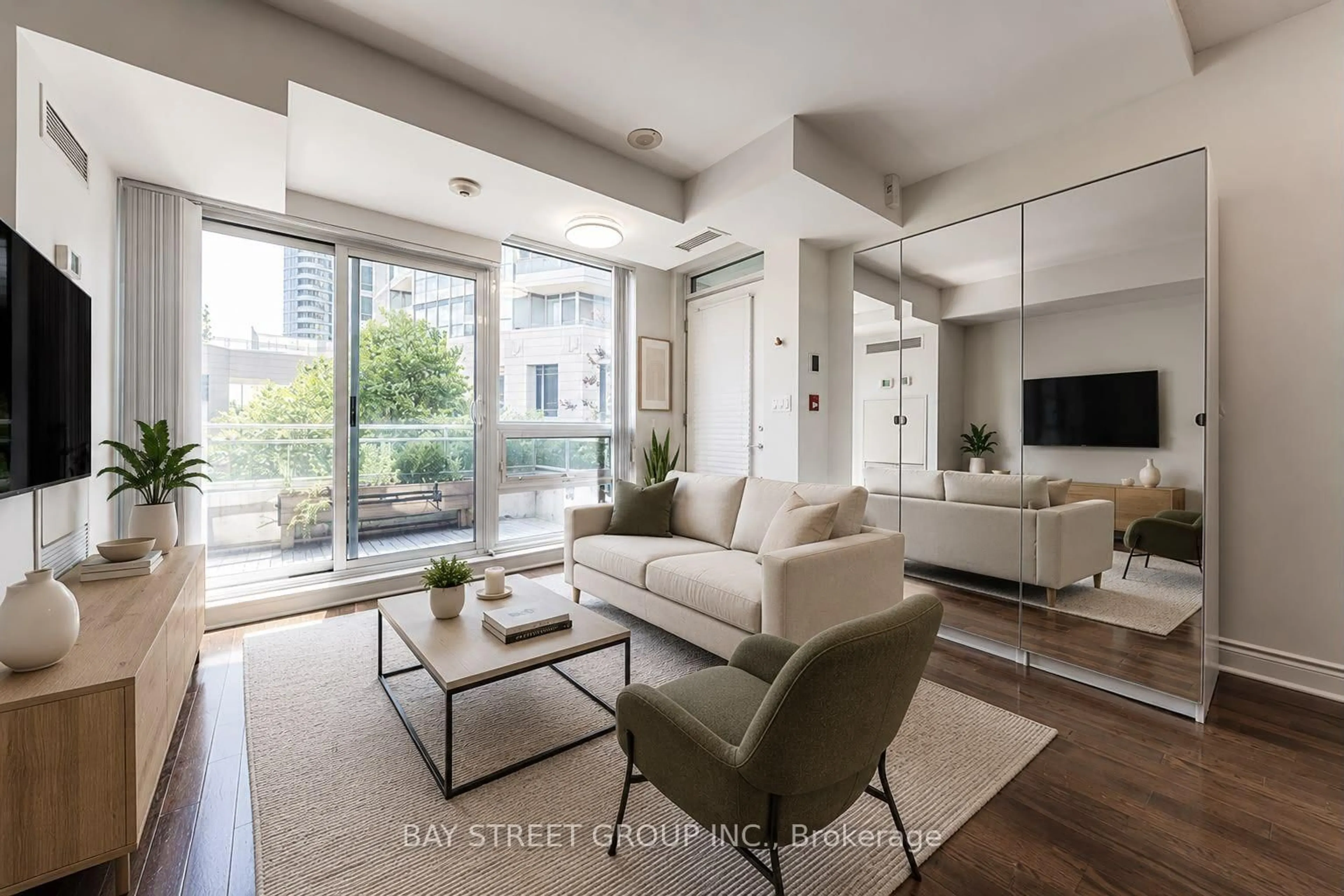 Living room with furniture, unknown for 31 Olive Ave #221, Toronto Ontario M2N 4N4