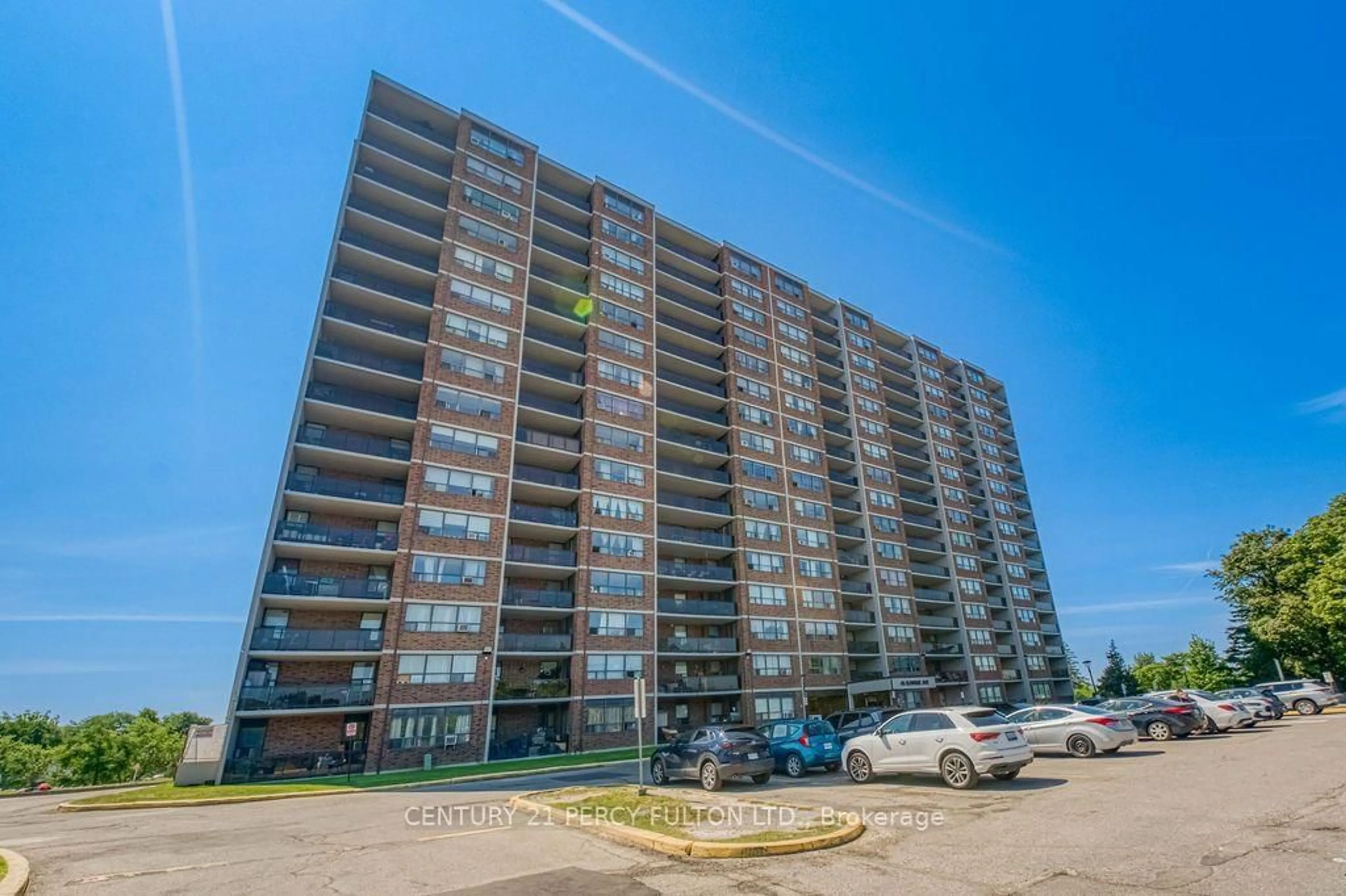 A pic from outside/outdoor area/front of a property/back of a property/a pic from drone, building for 45 Sunrise Ave #1404, Toronto Ontario M4A 2S3