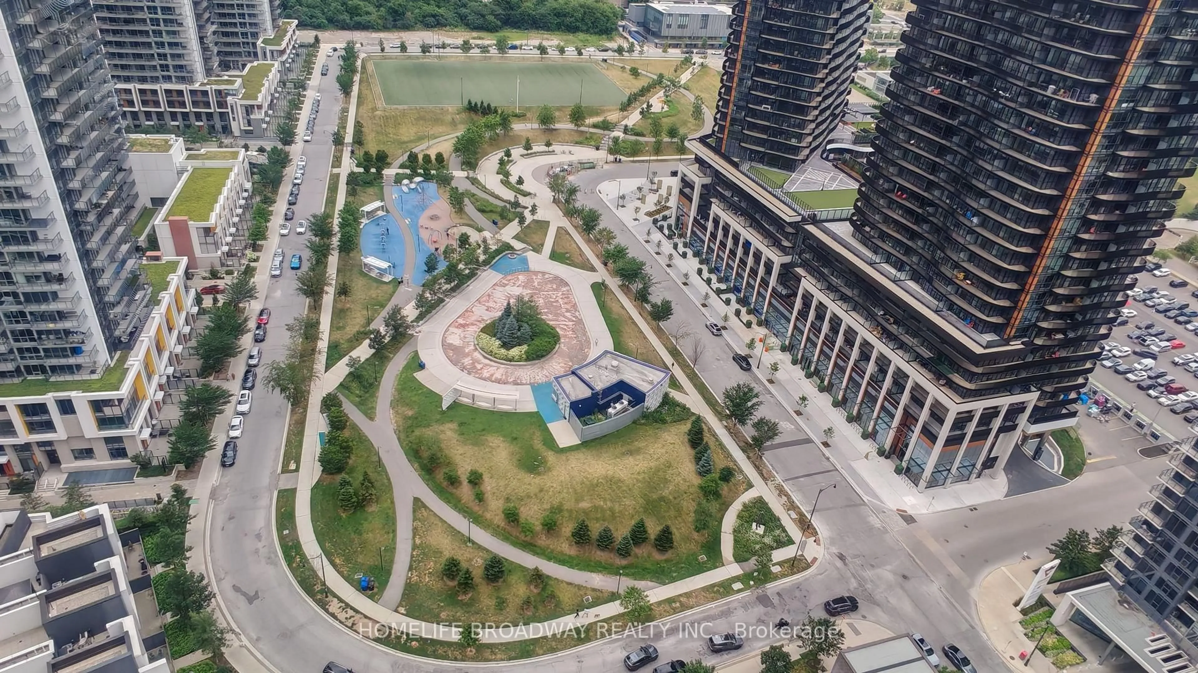 A pic from outside/outdoor area/front of a property/back of a property/a pic from drone, city buildings view from balcony for 121 Mcmahon Dr #3609, Toronto Ontario M2K 0C1