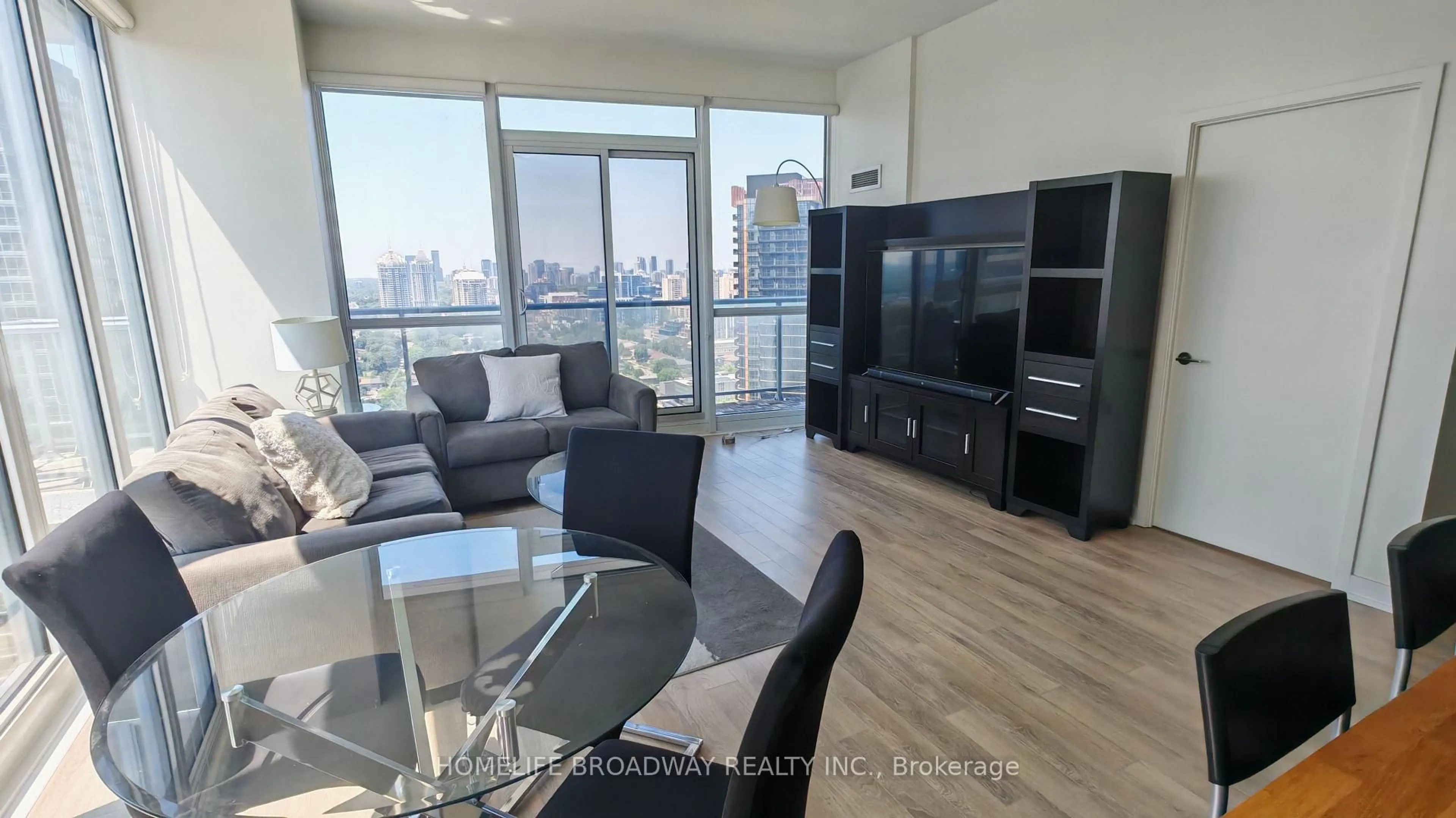 Living room with furniture, unknown for 121 Mcmahon Dr #3609, Toronto Ontario M2K 0C1