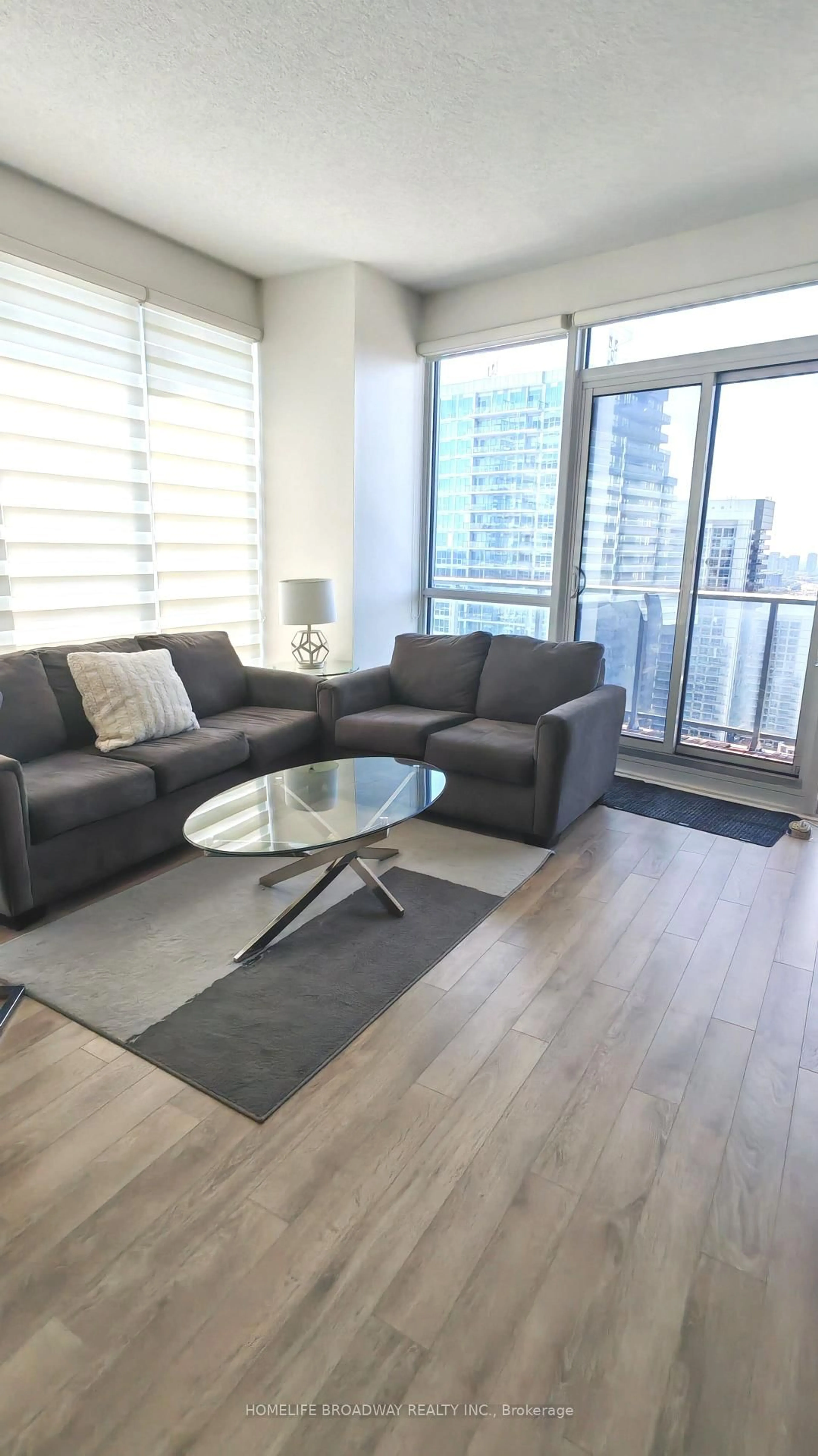 Living room with furniture, unknown for 121 Mcmahon Dr #3609, Toronto Ontario M2K 0C1