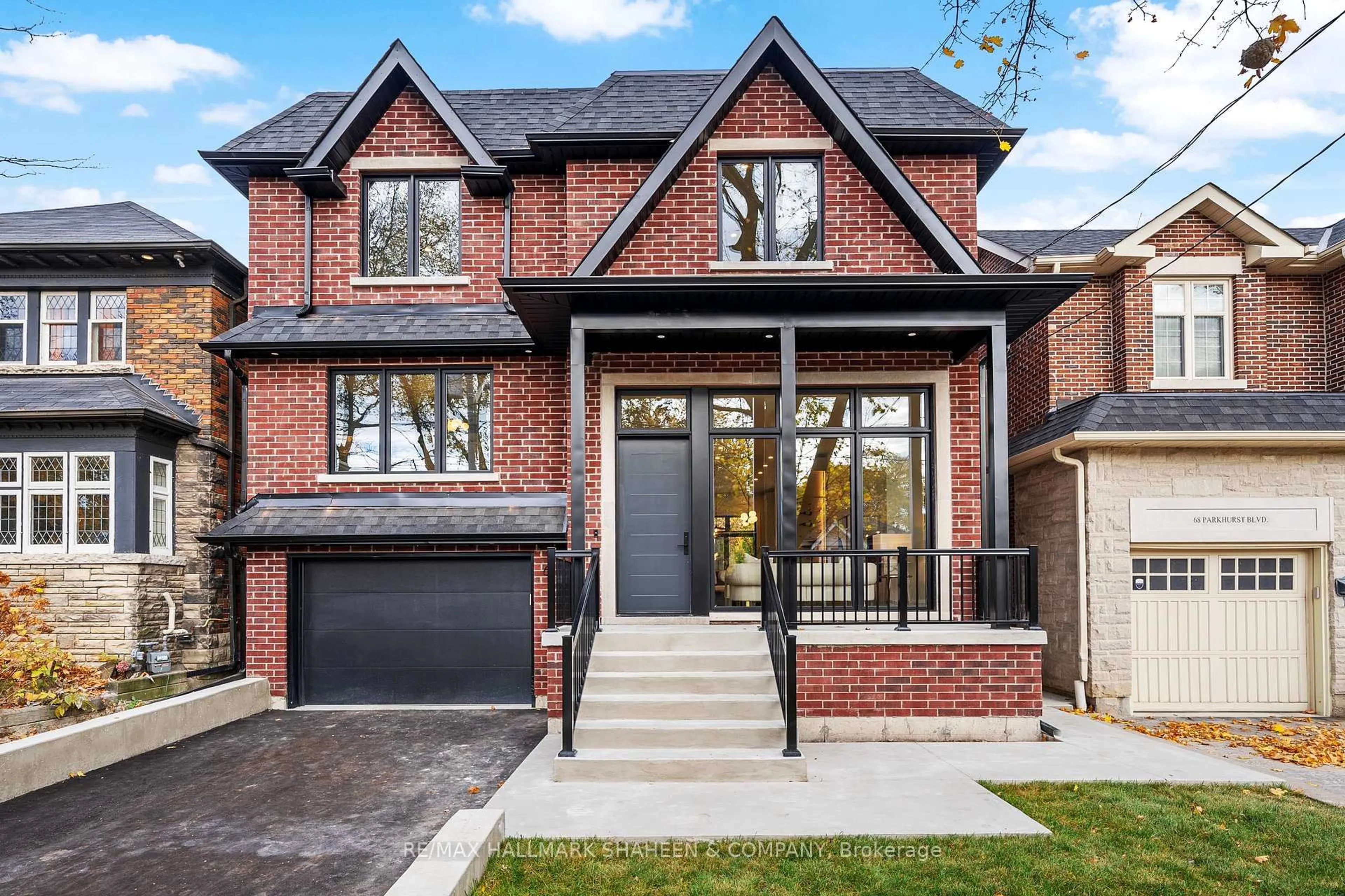 Home with brick exterior material, street for 66 Parkhurst Blvd, Toronto Ontario M4G 2E2