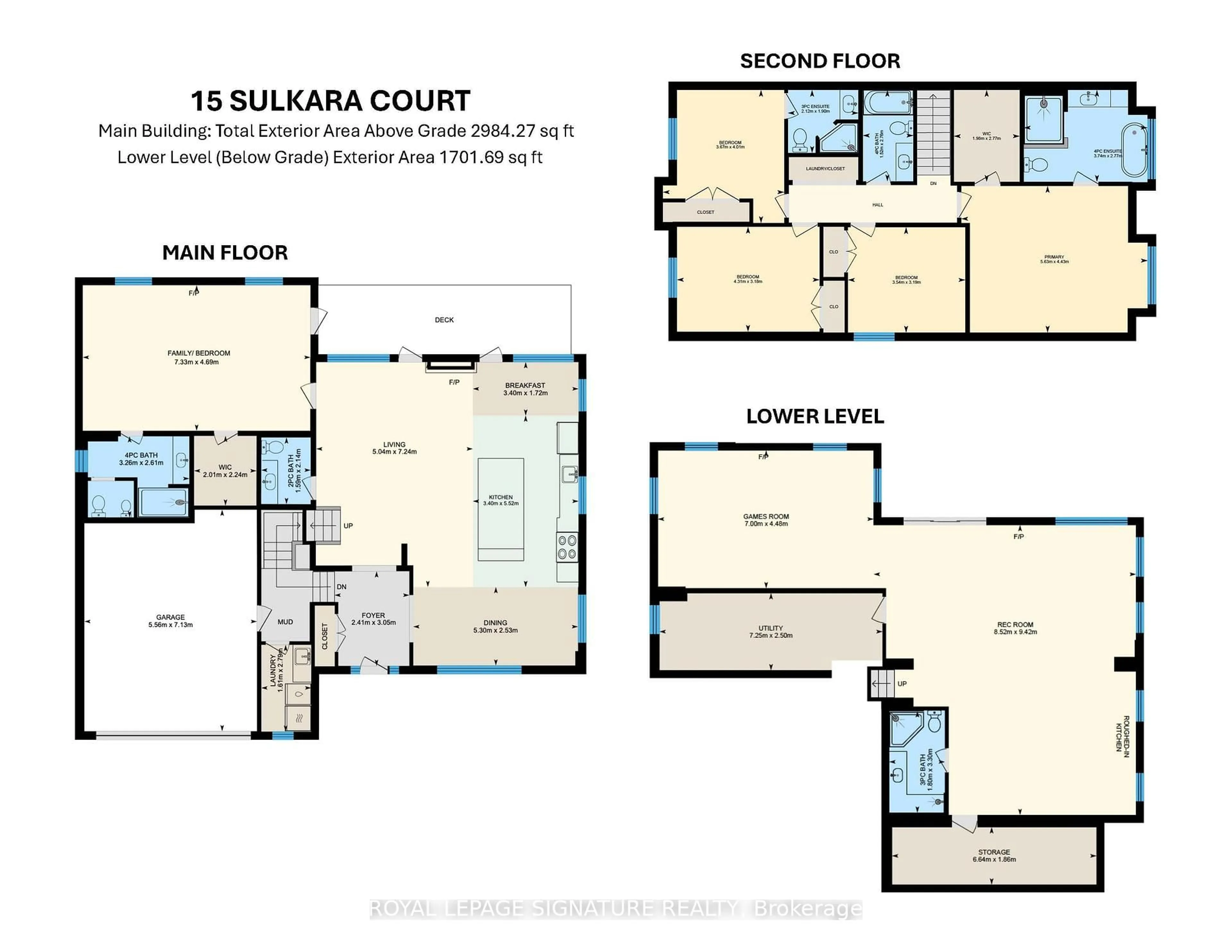 Floor plan for 15 Sulkara Crt, Toronto Ontario M4A 2G8
