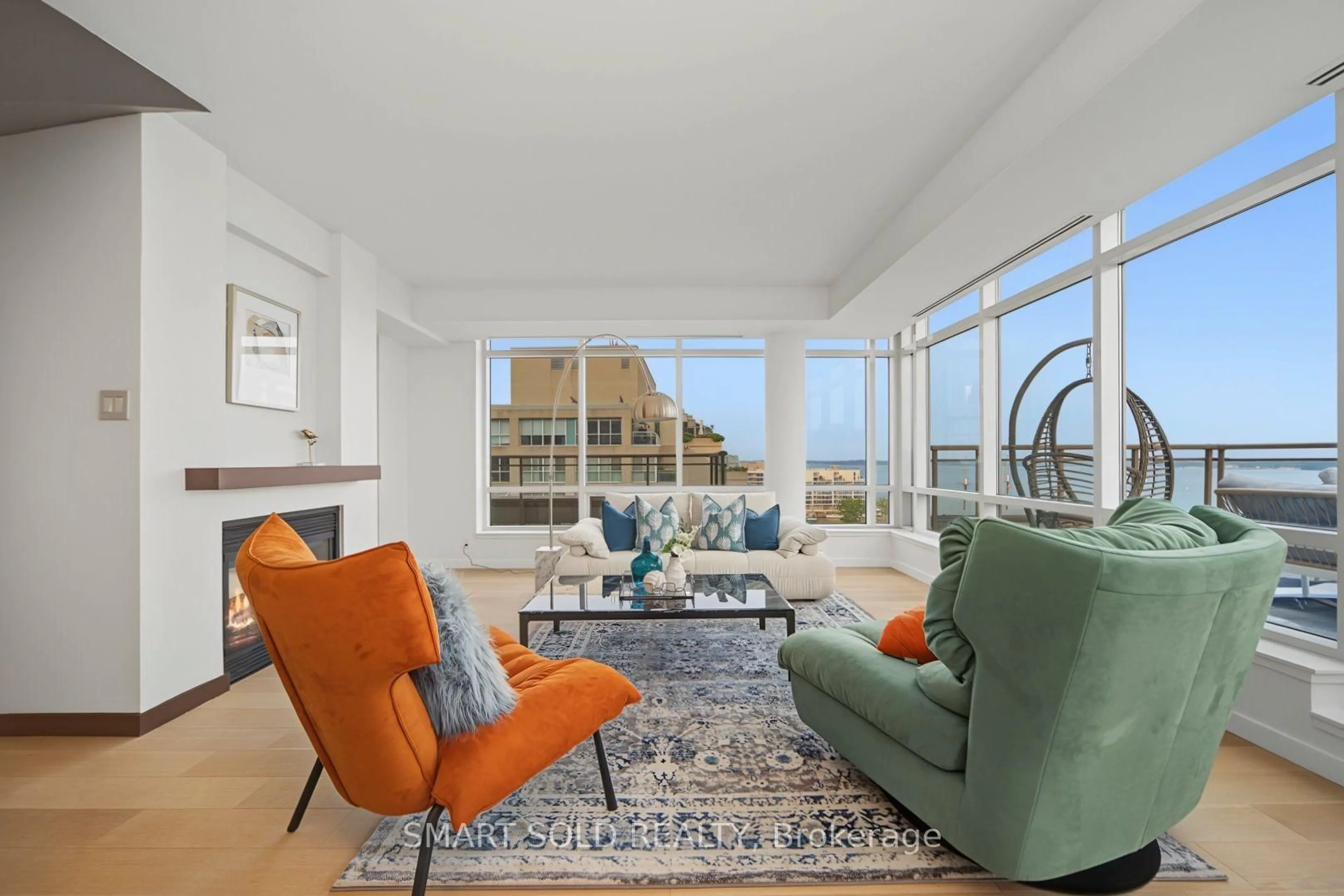 Living room with furniture, unknown for 500 Queens Quay #Ph01E, Toronto Ontario M5V 3K8