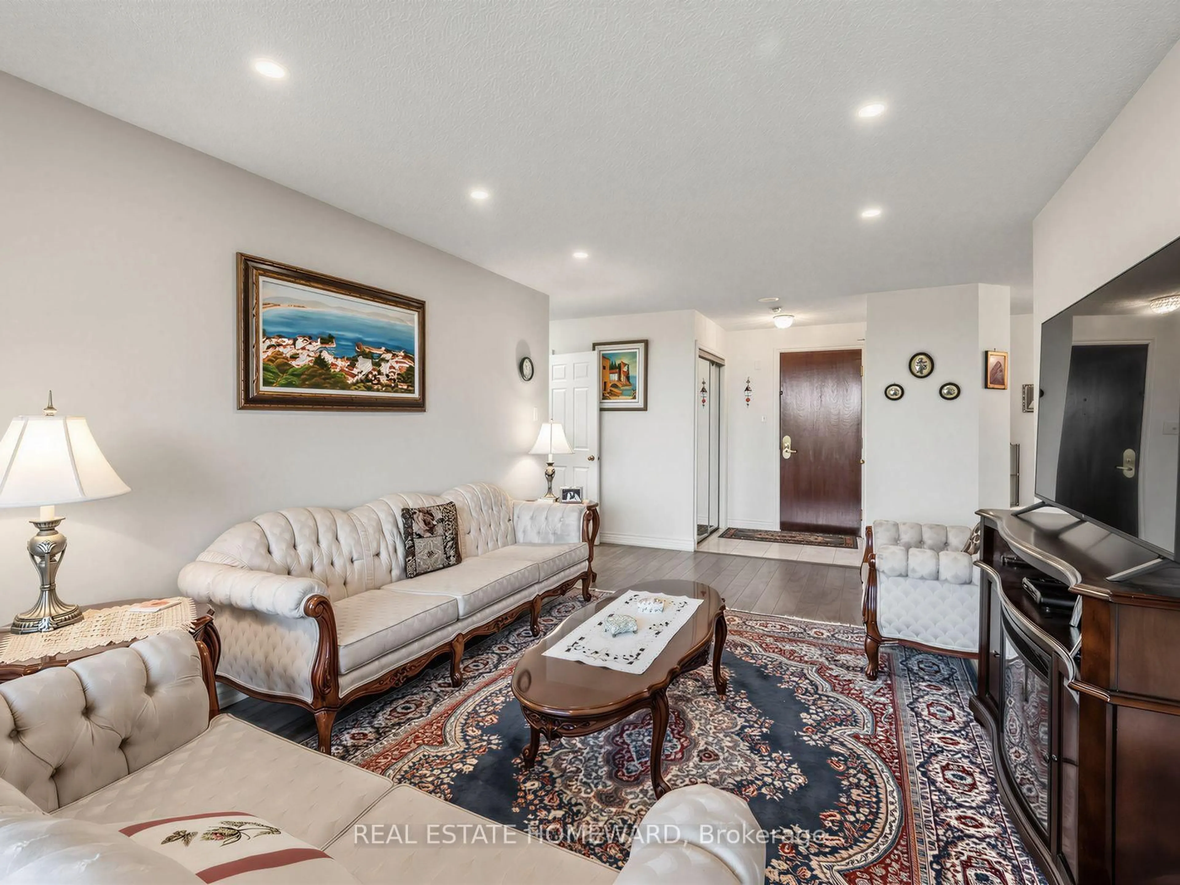 Living room with furniture, unknown for 1210 Don Mills Rd #619, Toronto Ontario M3B 3N9