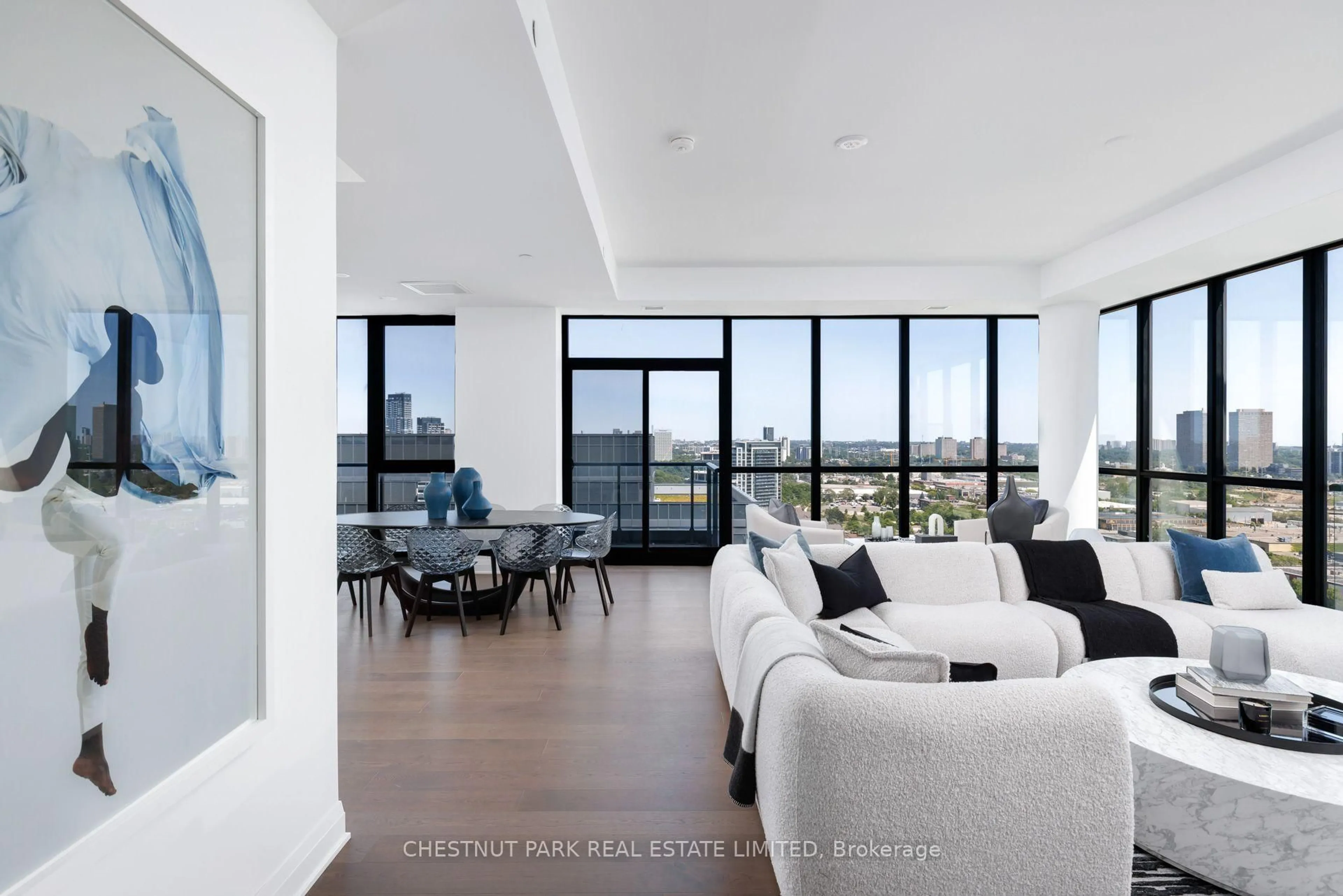 Living room with furniture, unknown for 33 Frederick Todd Way #LPH01, Toronto Ontario M4G 0C9