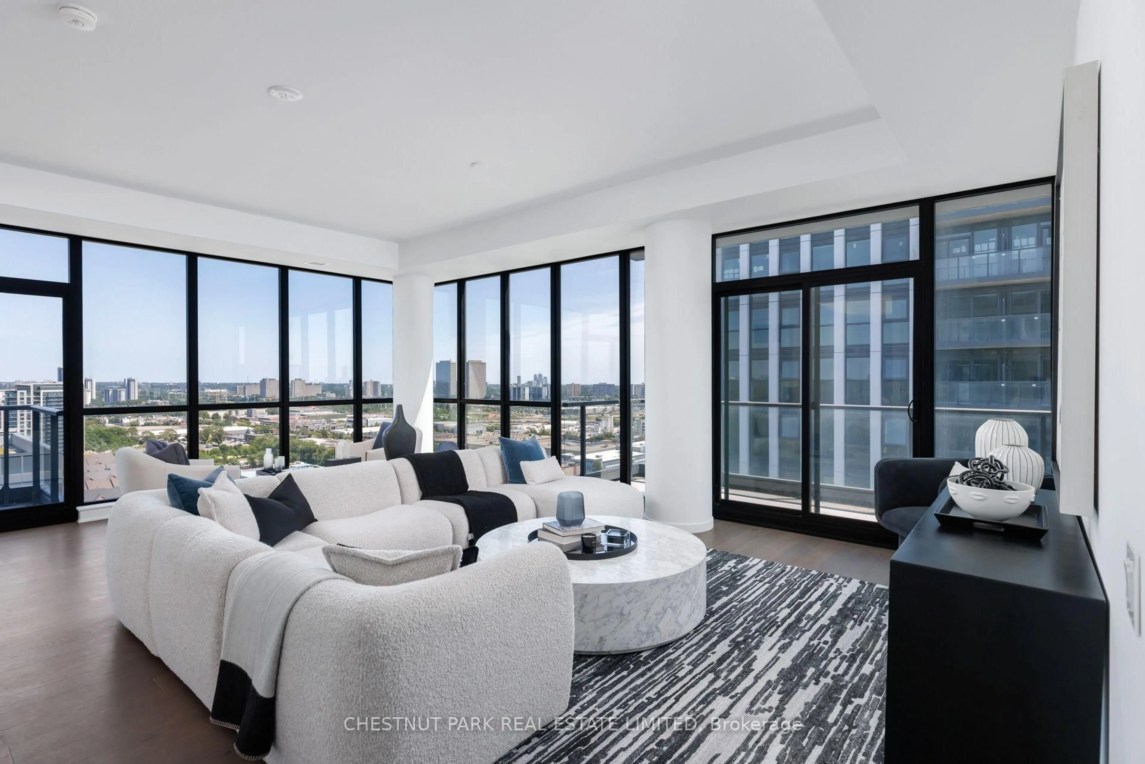 Living room with furniture, unknown for 33 Frederick Todd Way #LPH01, Toronto Ontario M4G 0C9