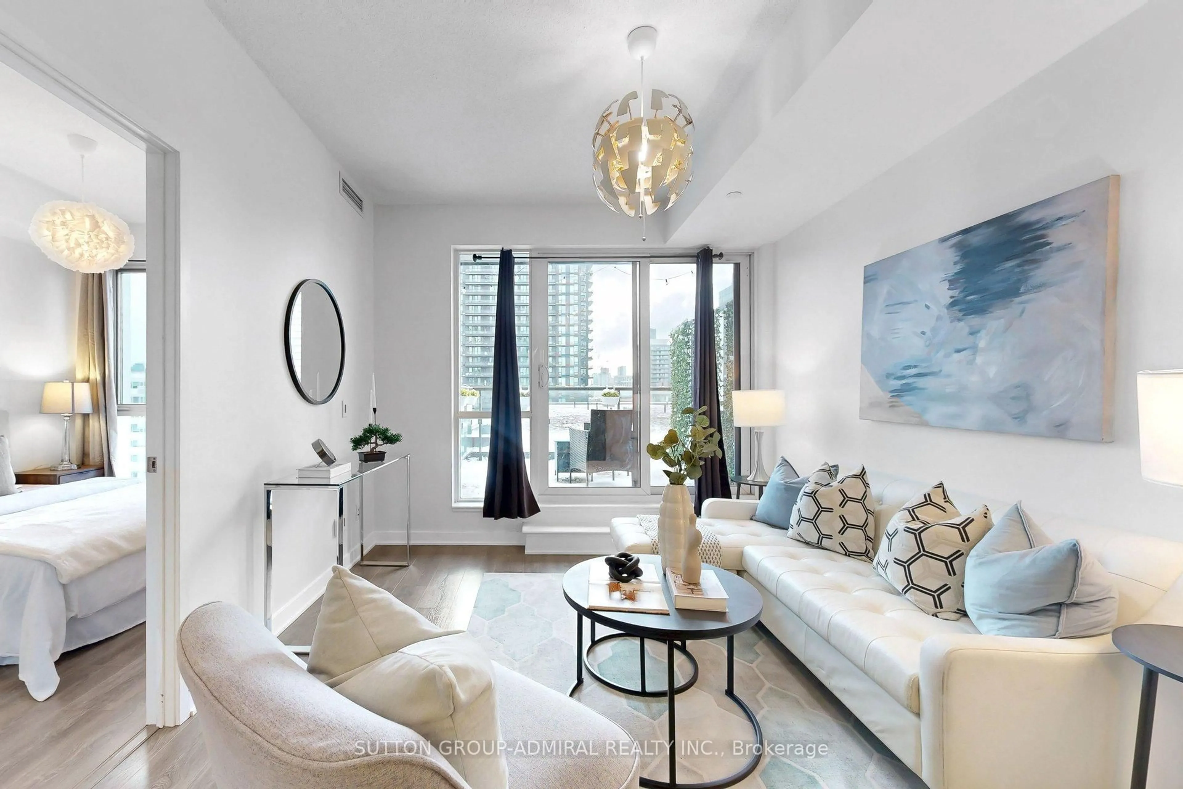 Living room with furniture, unknown for 170 Sumach St #907, Toronto Ontario M5A 0C3